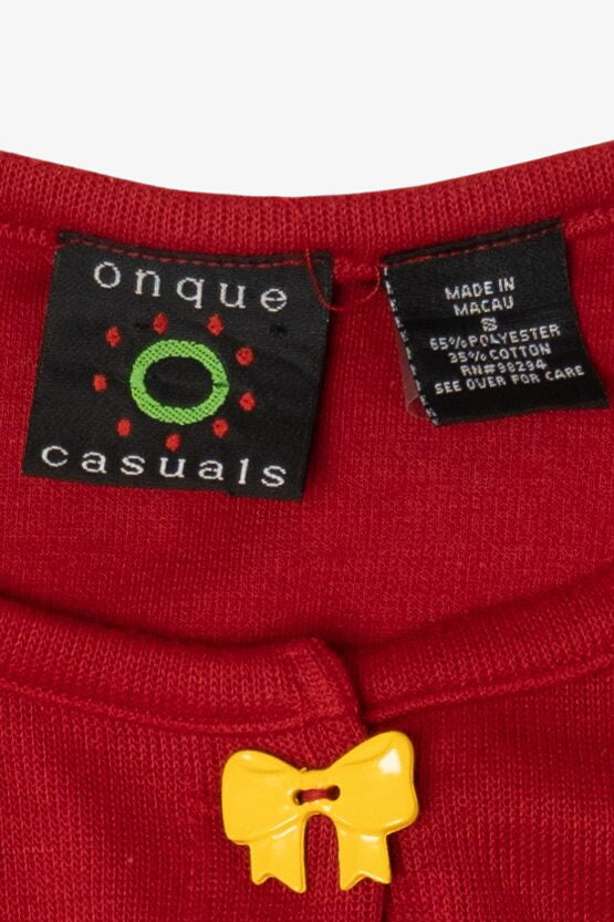 Vintage Y2k Lightweight Presents Ugly Christmas Cardigan (2000s)