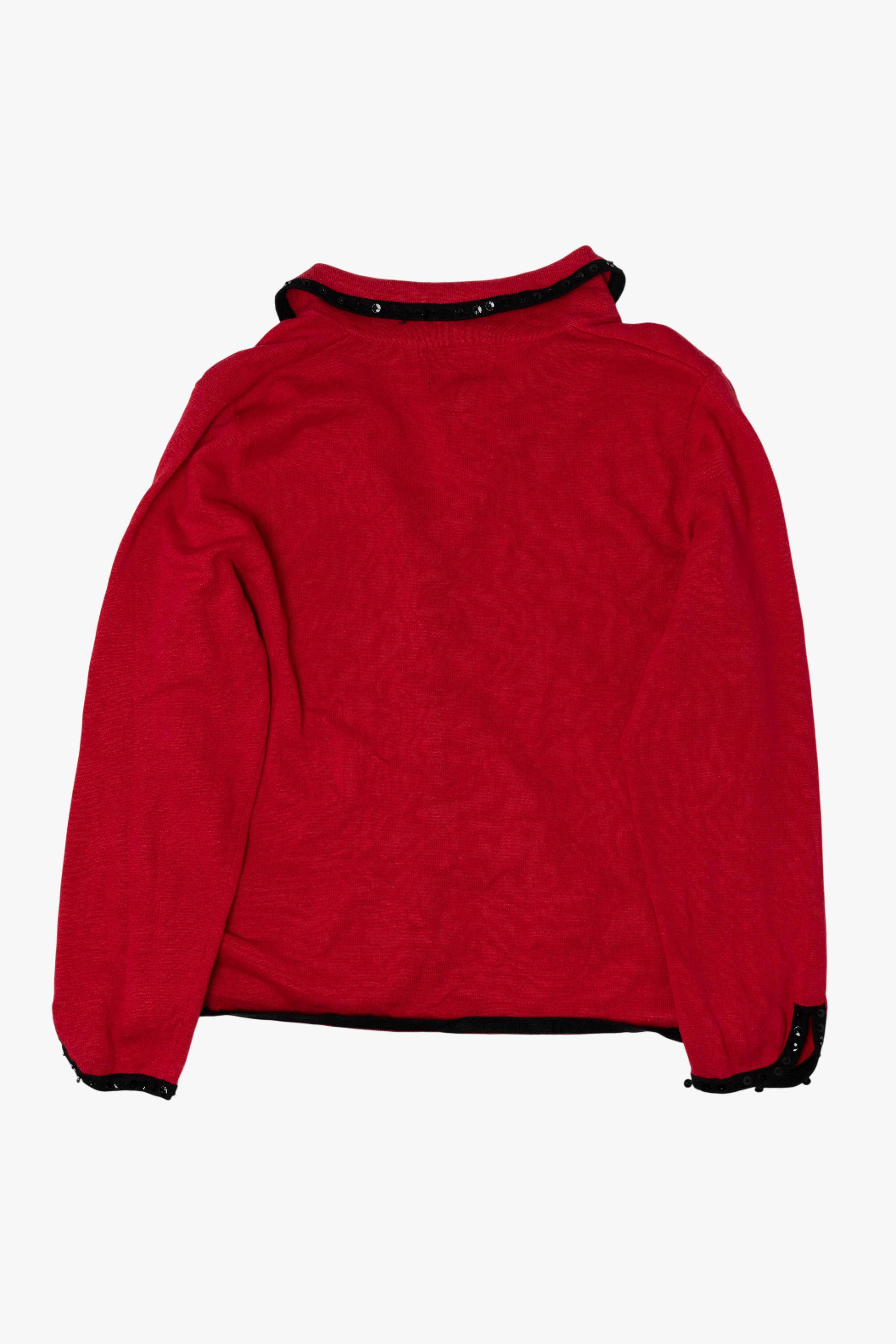 Vintage Y2k Lightweight Studio Joy Presents Ugly Christmas Cardigan (2000s)
