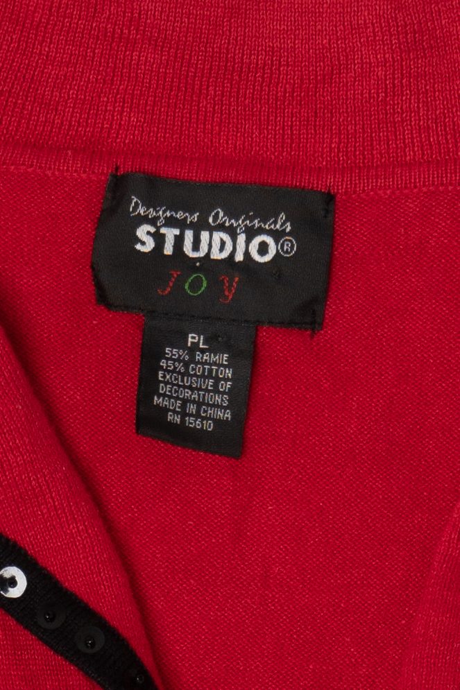 Vintage Y2k Lightweight Studio Joy Presents Ugly Christmas Cardigan (2000s)