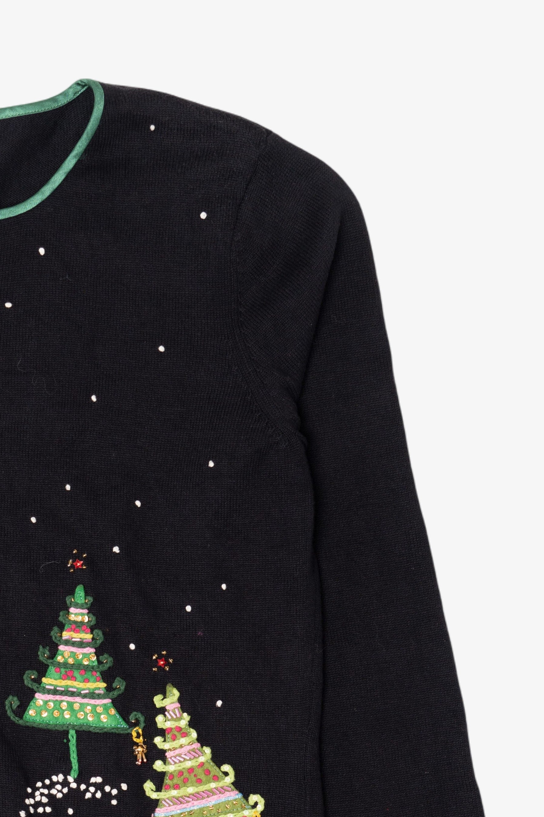 Vintage Y2k Lightweight Talbots Ugly Christmas Cardigan (2000s)