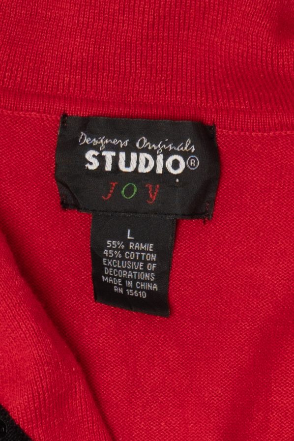 Vintage Y2k Lightweight Studio Joy Presents Ugly Christmas Cardigan (2000s)
