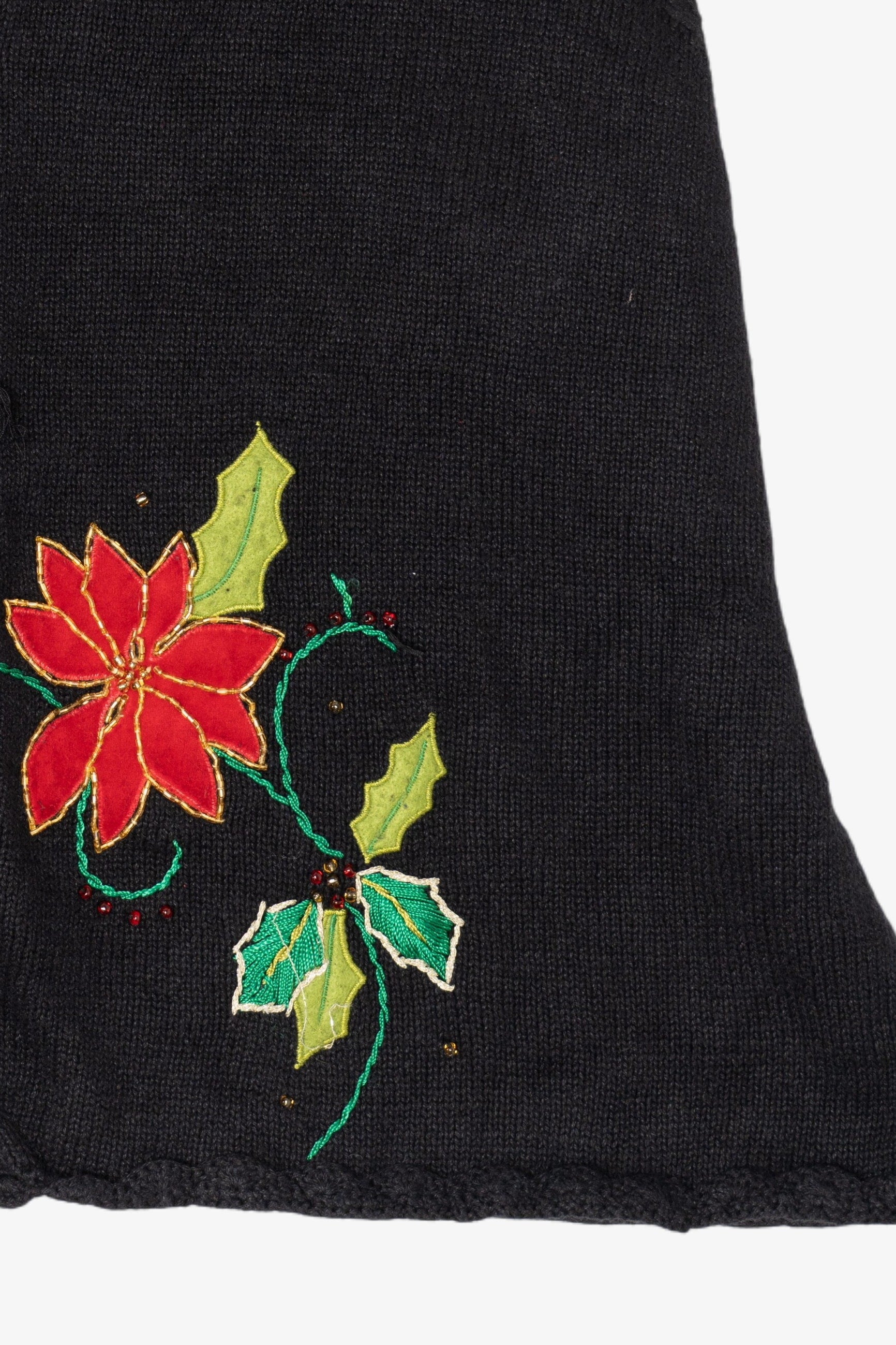 Vintage Studio Joy Flowers Ugly Christmas Vest (1990s)