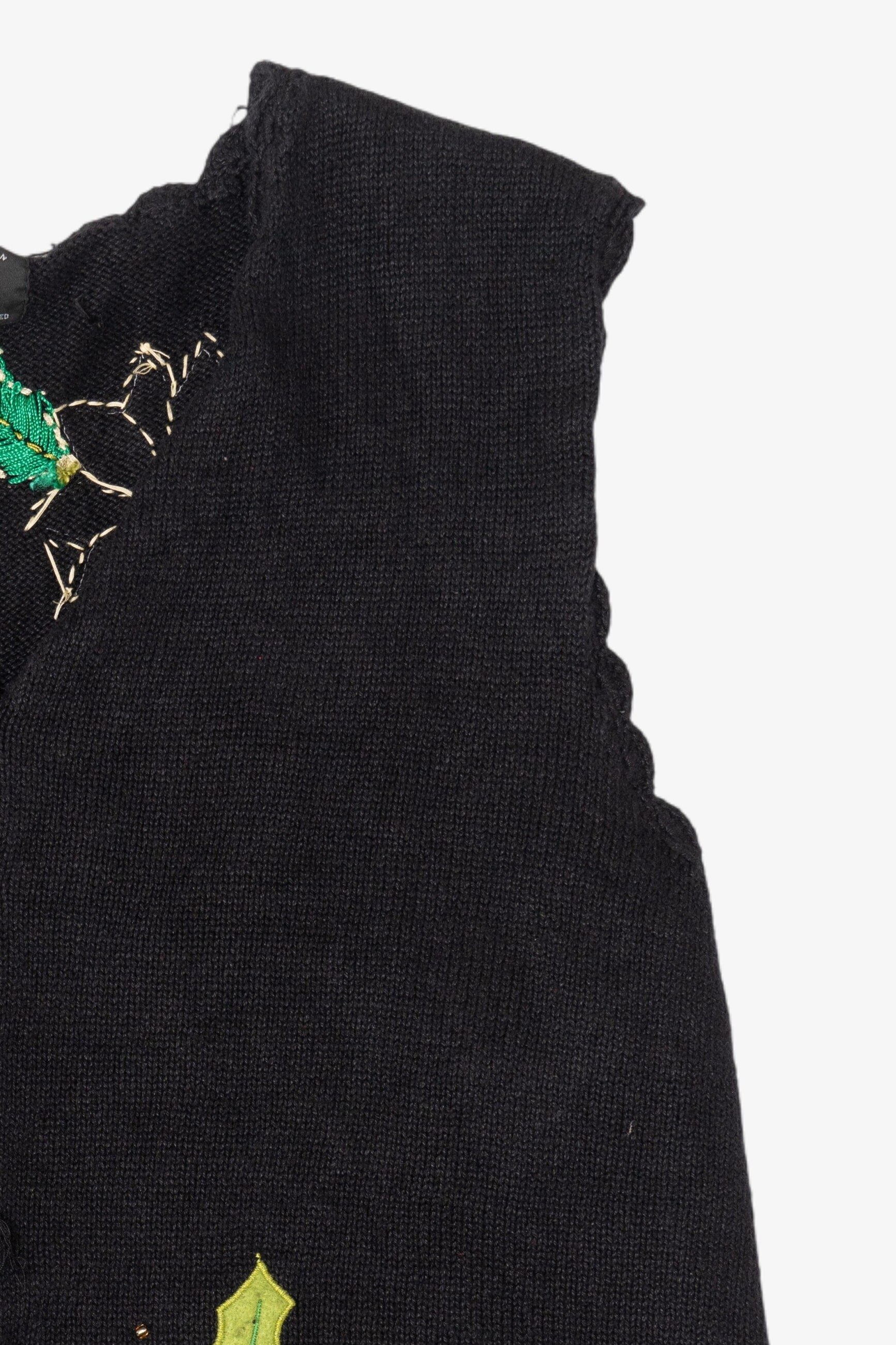 Vintage Studio Joy Flowers Ugly Christmas Vest (1990s)