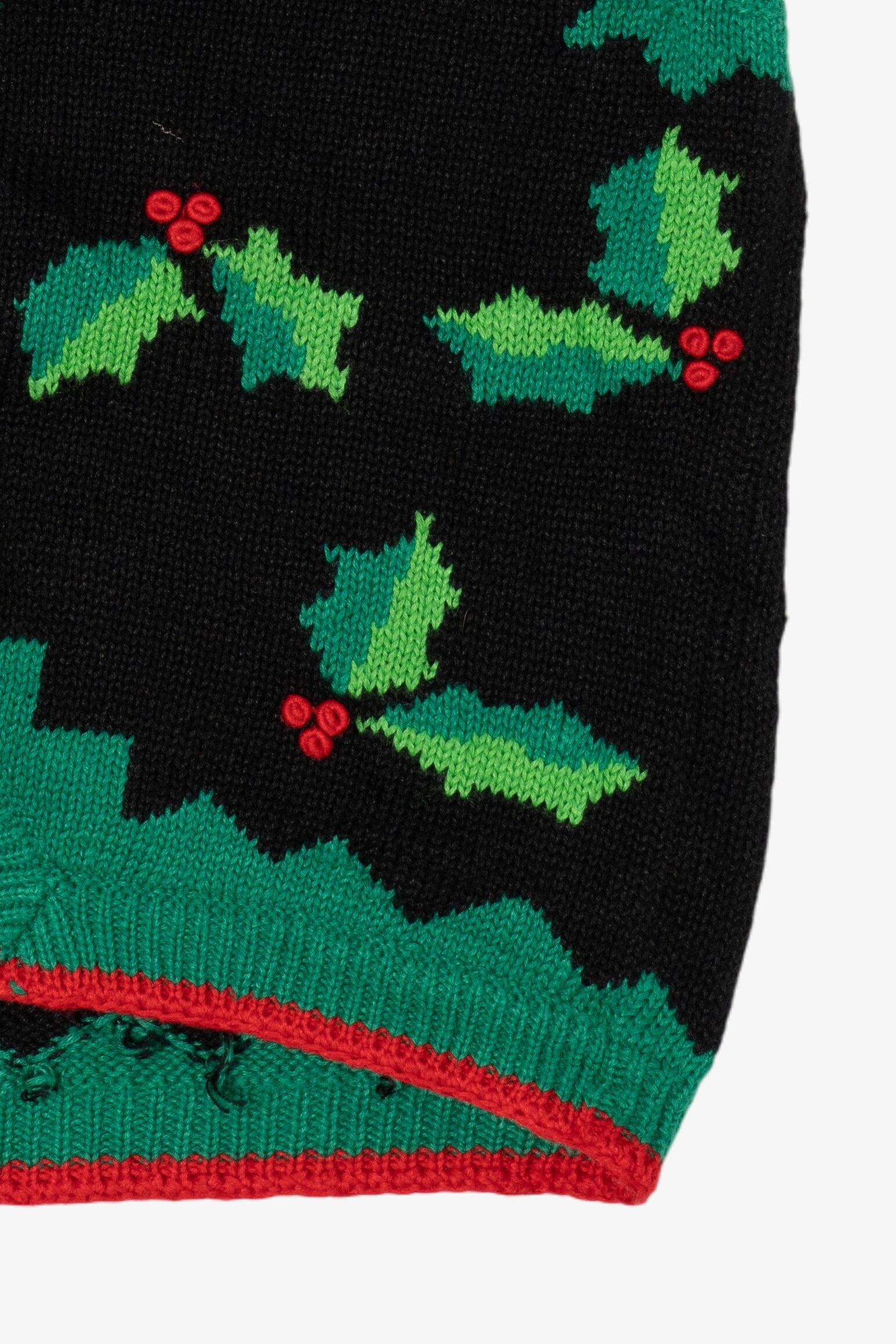 Vintage Bechamel Holly Ugly Christmas Vest (1990s)
