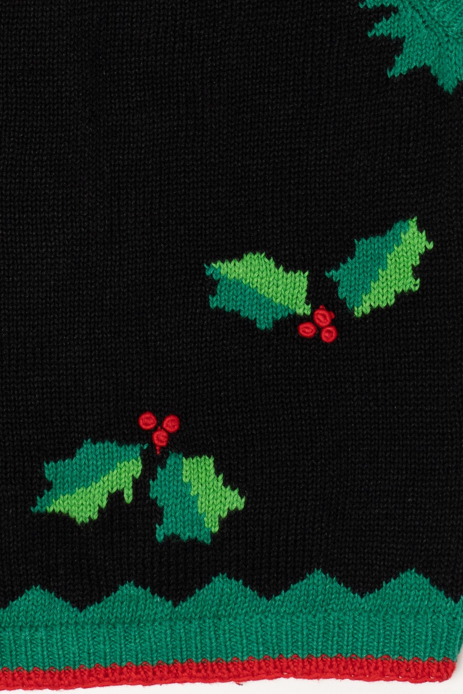 Vintage Bechamel Holly Ugly Christmas Vest (1990s)