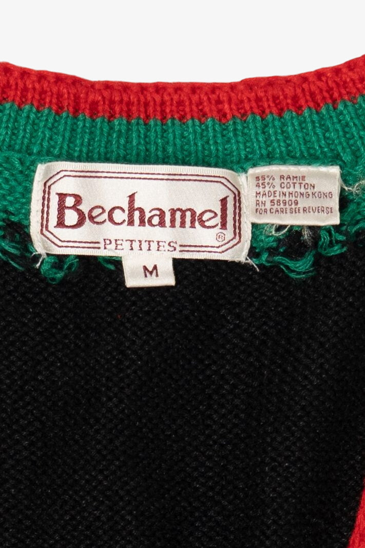 Vintage Bechamel Holly Ugly Christmas Vest (1990s)