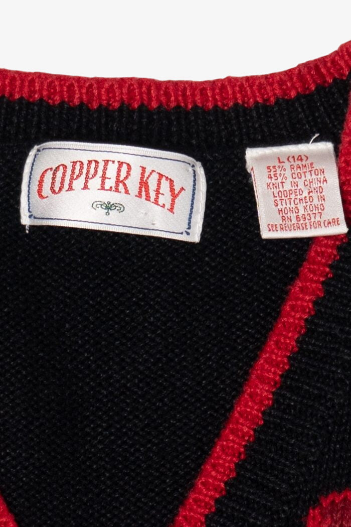 Vintage Copper Key Presents Ugly Christmas Vest (1990s)