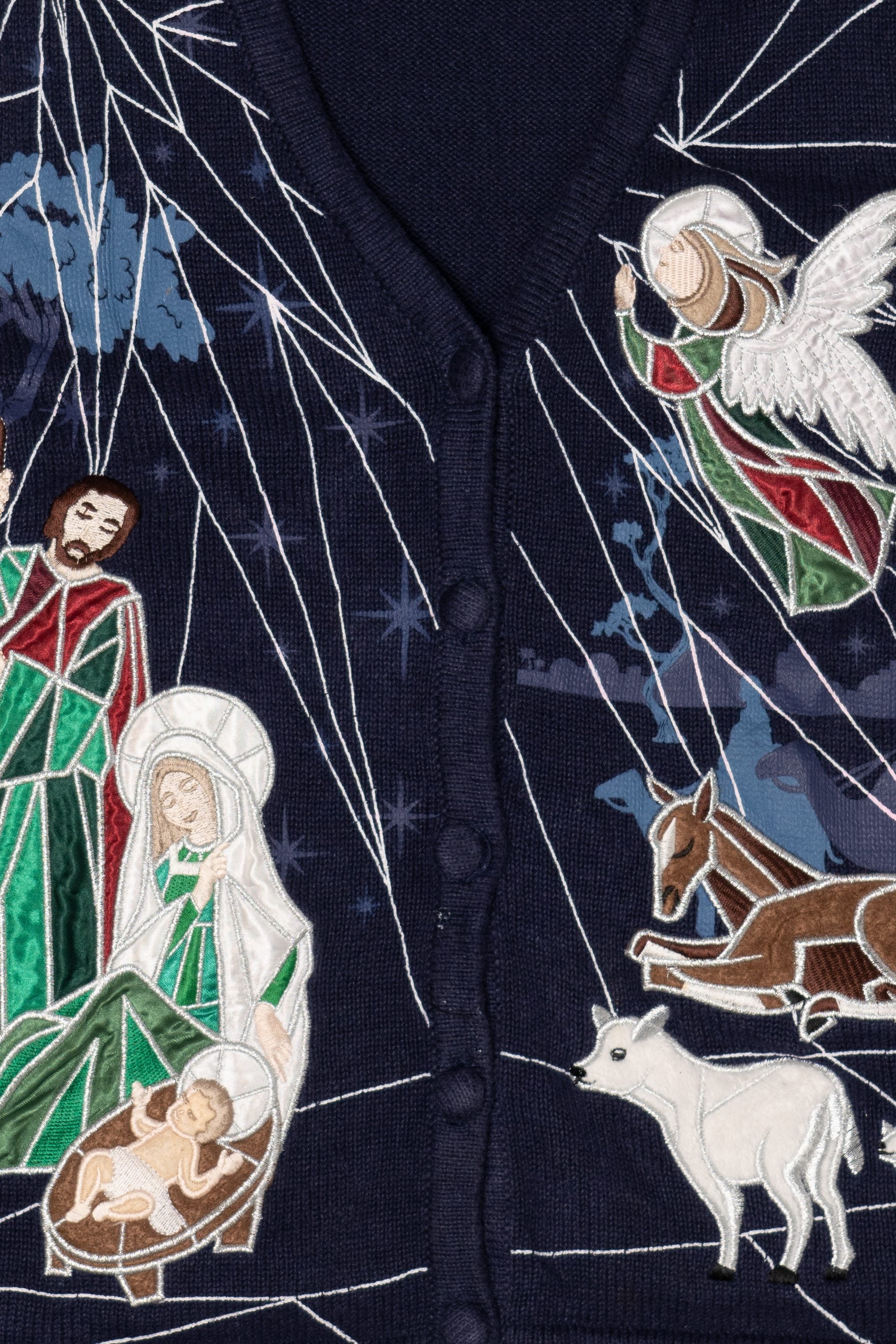 Vintage Westbound Nativity Scene Ugly Christmas Vest (1990s)