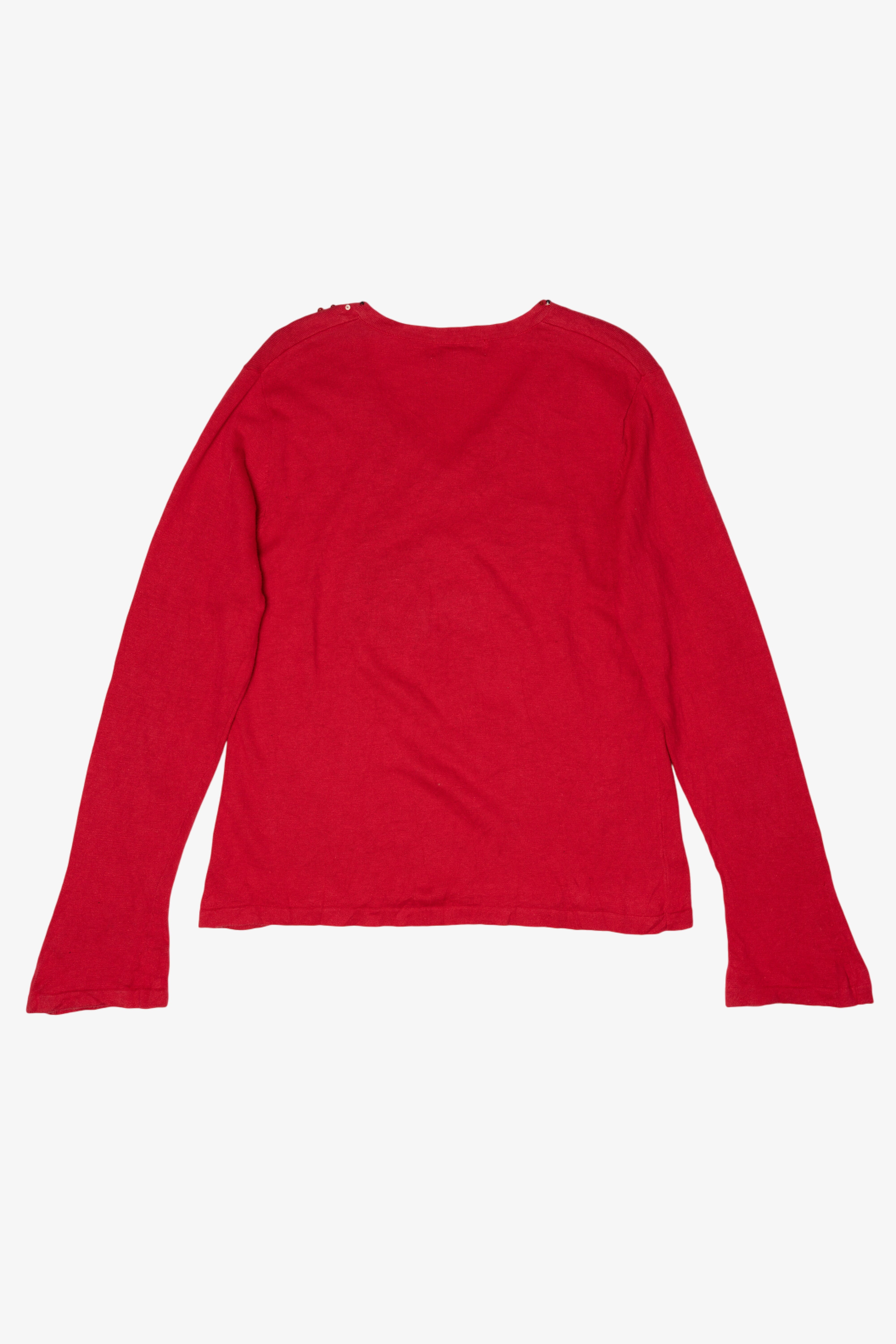 Vintage Red Jack B. Quick Ornaments Ugly Christmas Pullover (2000s)