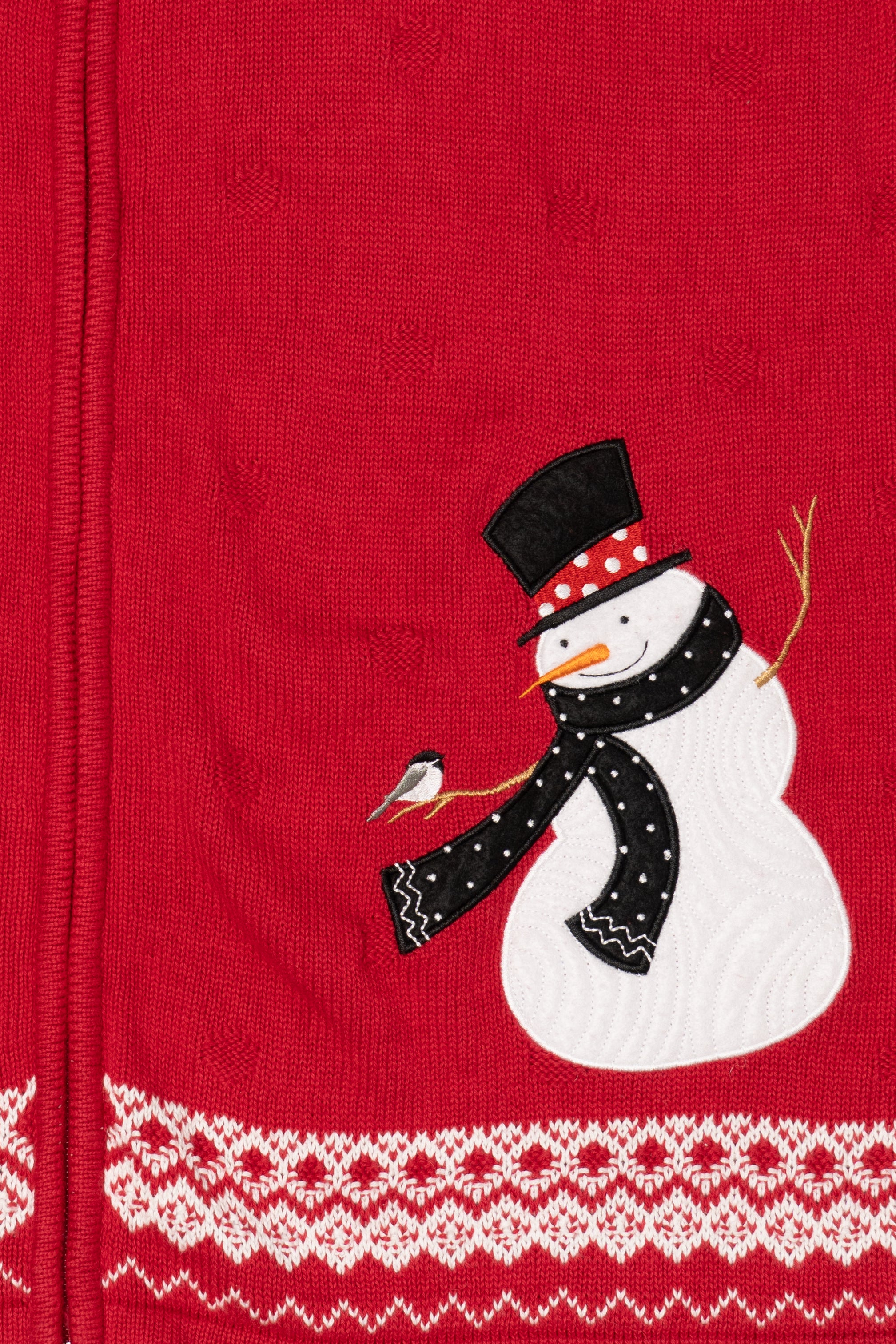 Vintage Red CJ Banks Snowman Ugly Christmas Vest (1990s)