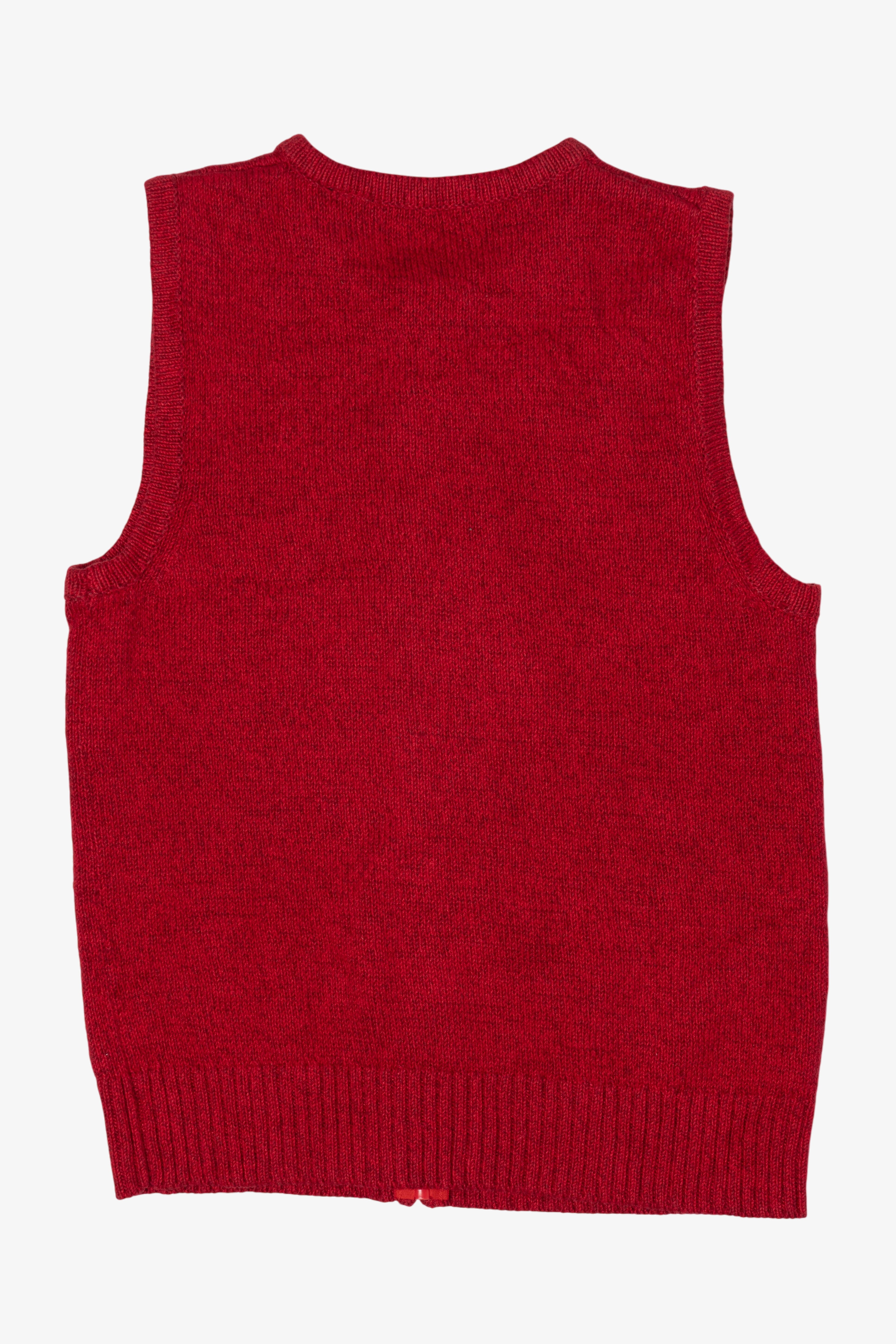 Vintage Red Crystal Kole Ugly Christmas Vest (2000s)