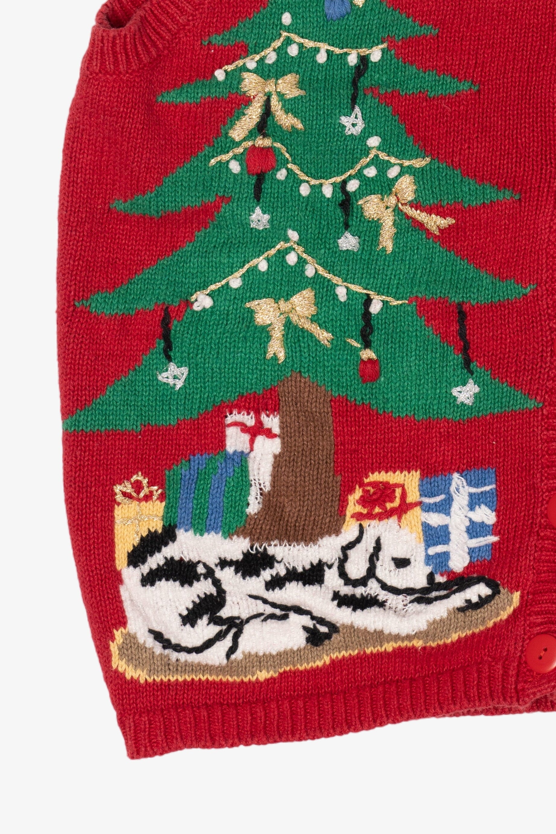 Vintage Red Capacity Ugly Christmas Vest (1990s)
