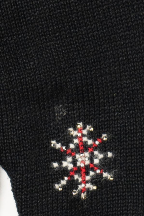 Vintage Black Ugly Christmas Cardigan (1990s)