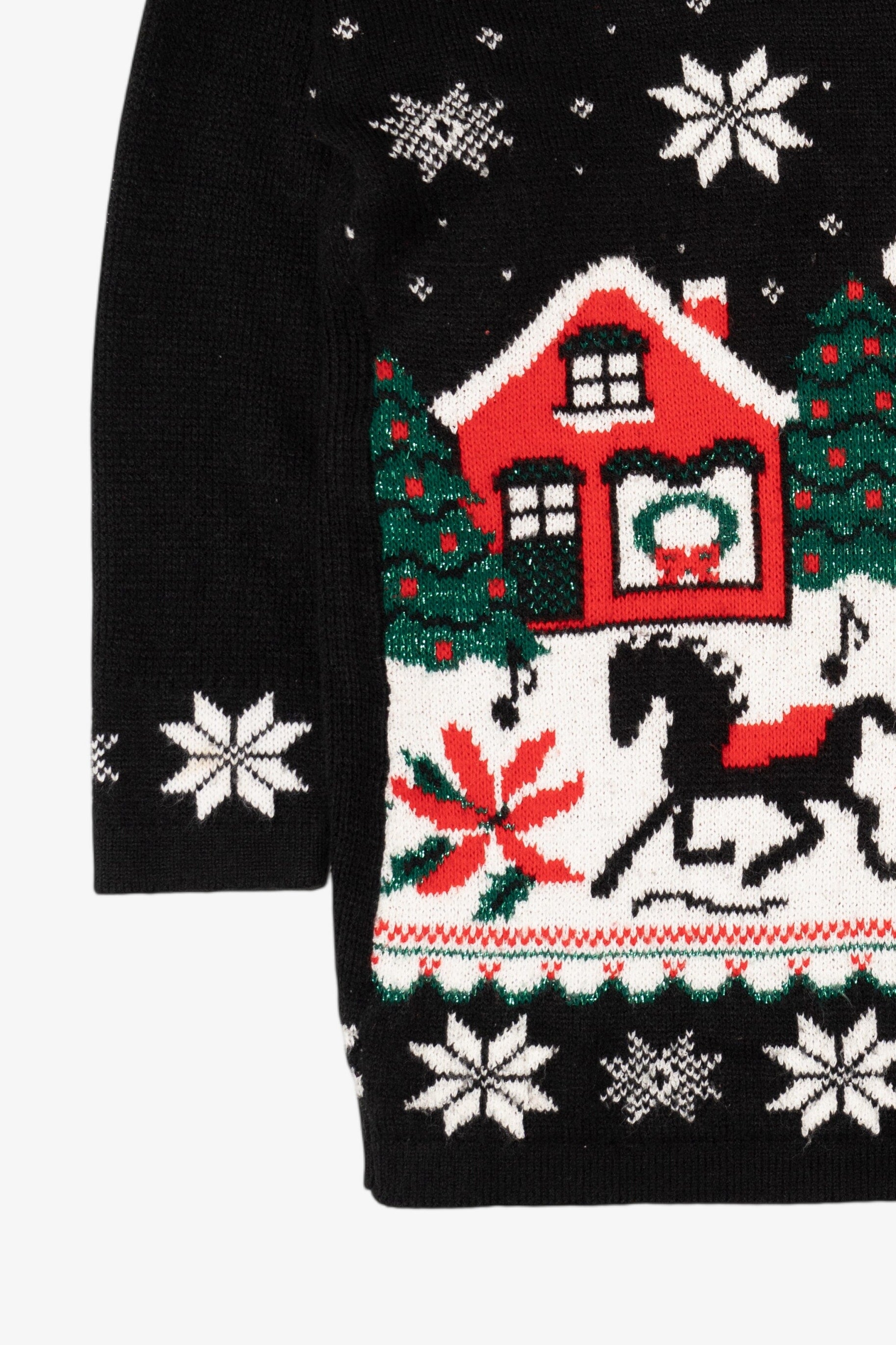 Vintage Fox Hollow Sleigh Ride Ugly Christmas Sweater (1990s)