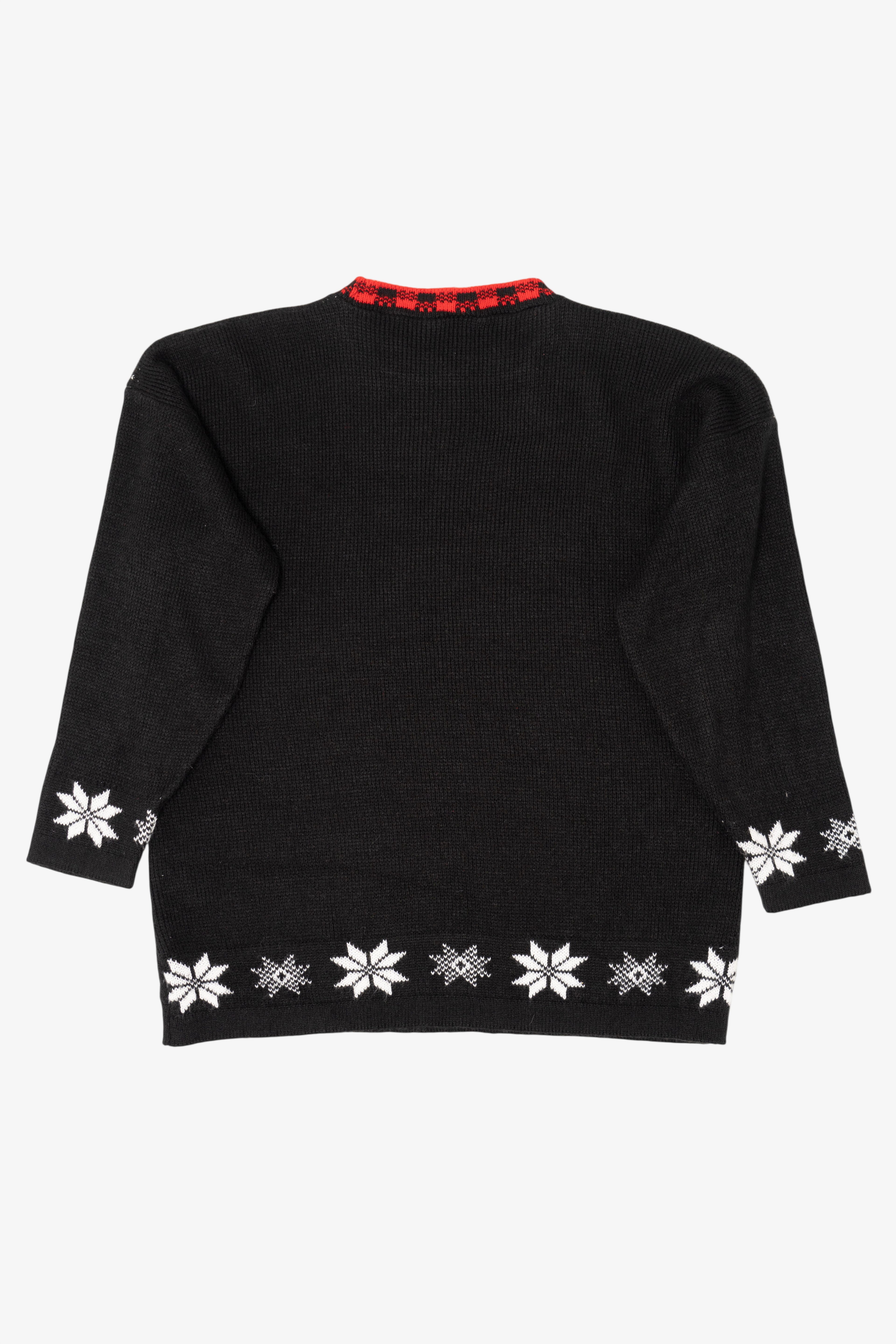 Vintage Fox Hollow Sleigh Ride Ugly Christmas Sweater (1990s)