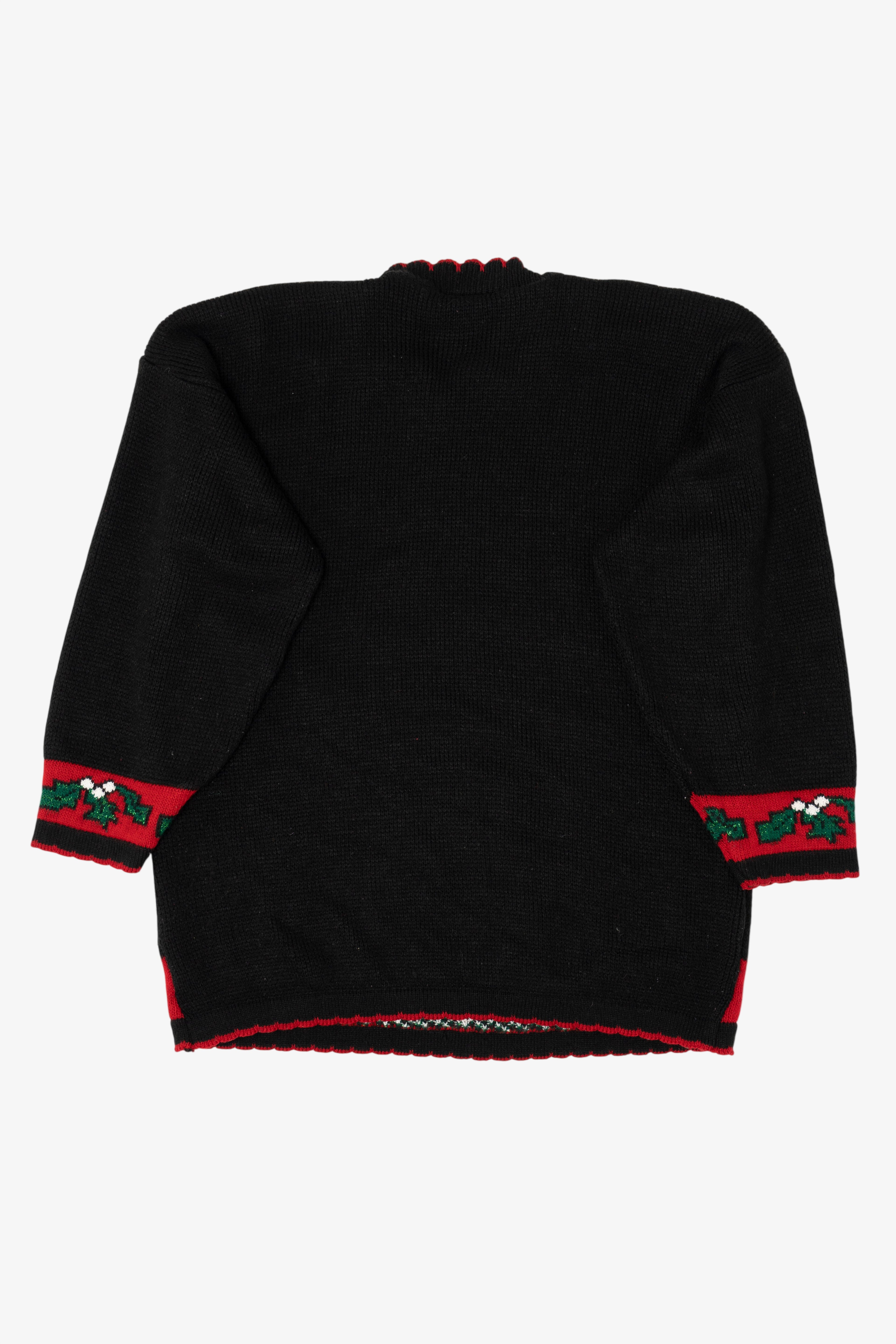 Vintage Holiday Time Angel Bears Ugly Christmas Sweater (1990s)