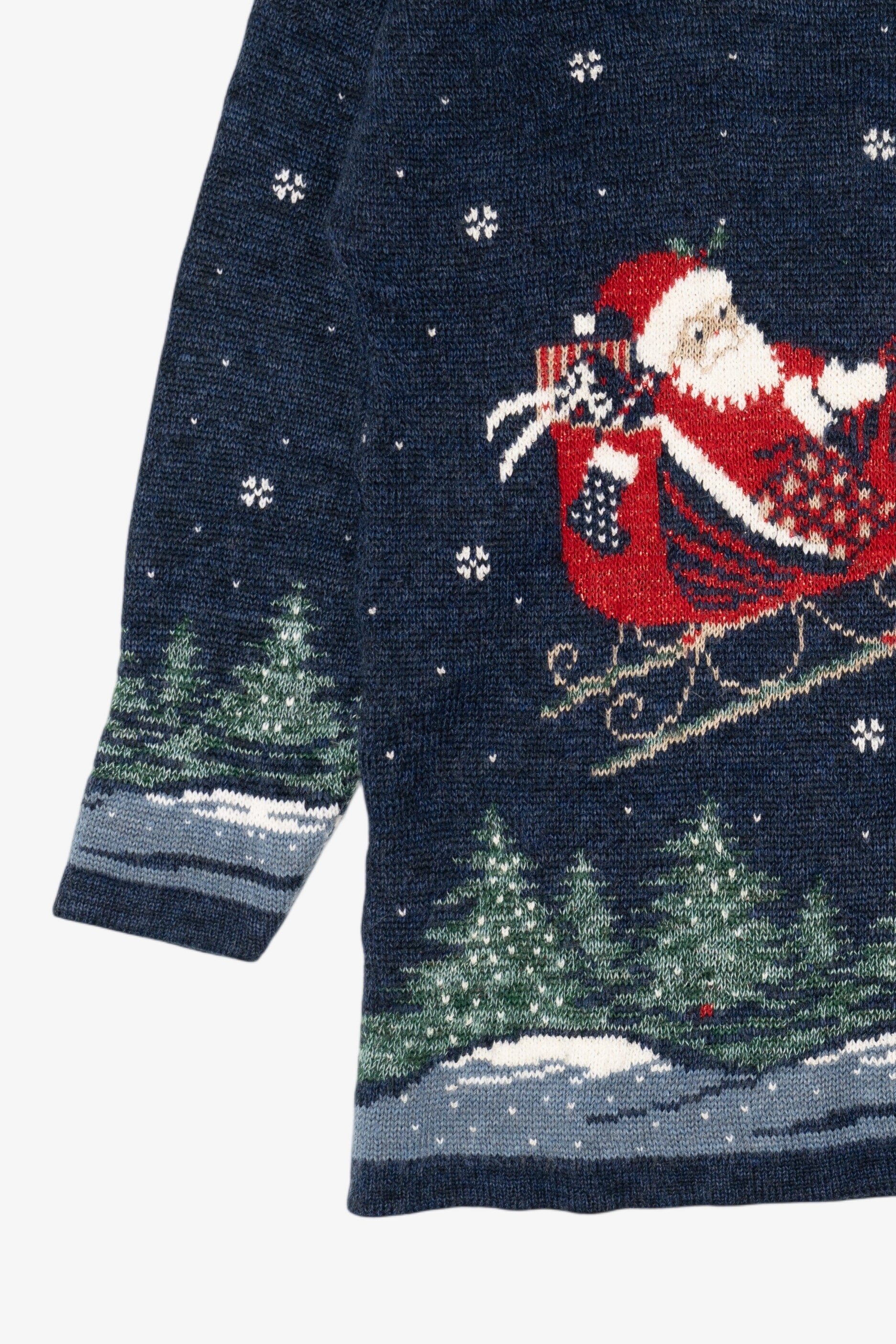 Vintage Nutcracker Santa Ugly Christmas Sweater (1990s)