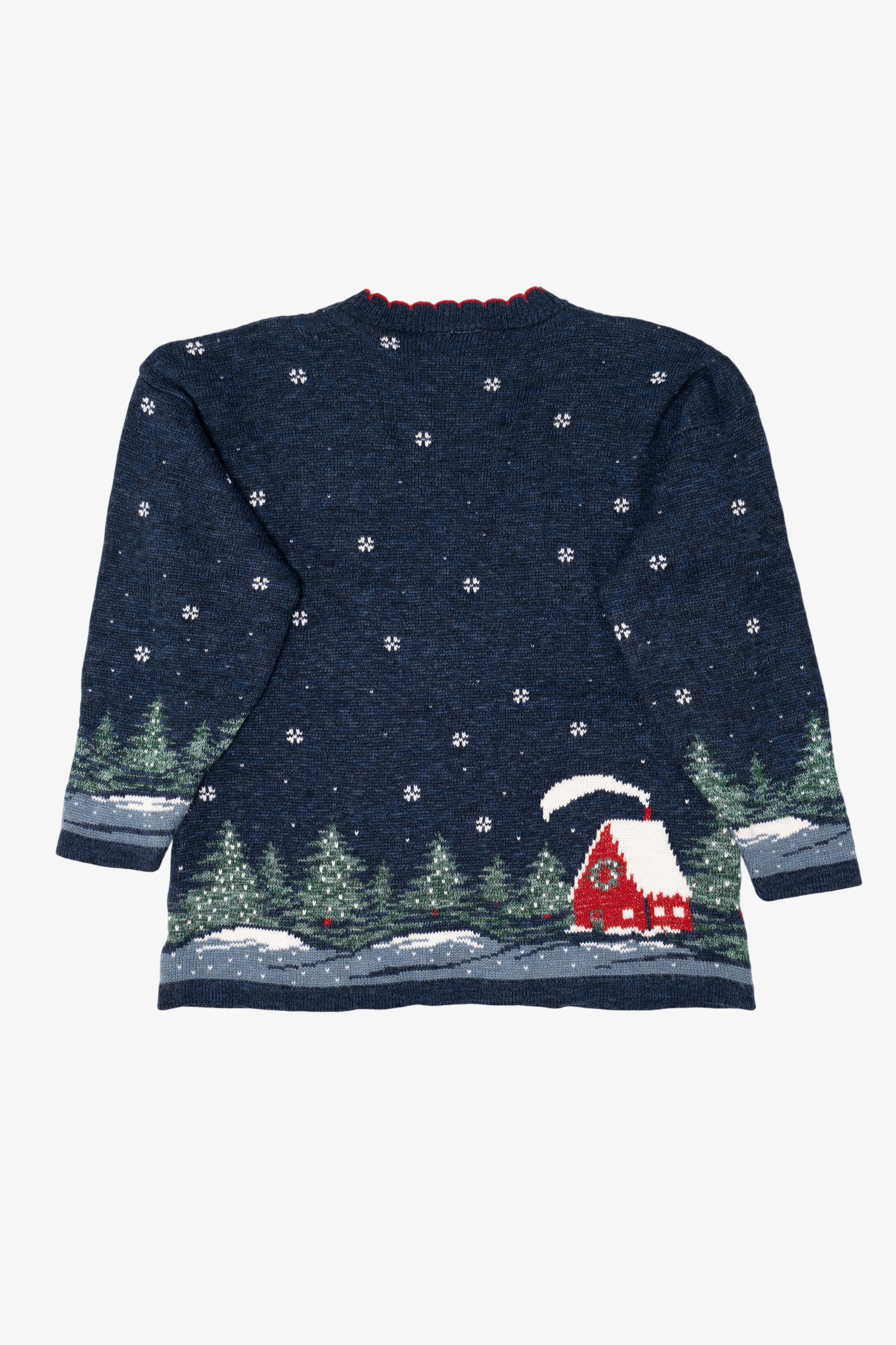 Vintage Nutcracker Santa Ugly Christmas Sweater (1990s)
