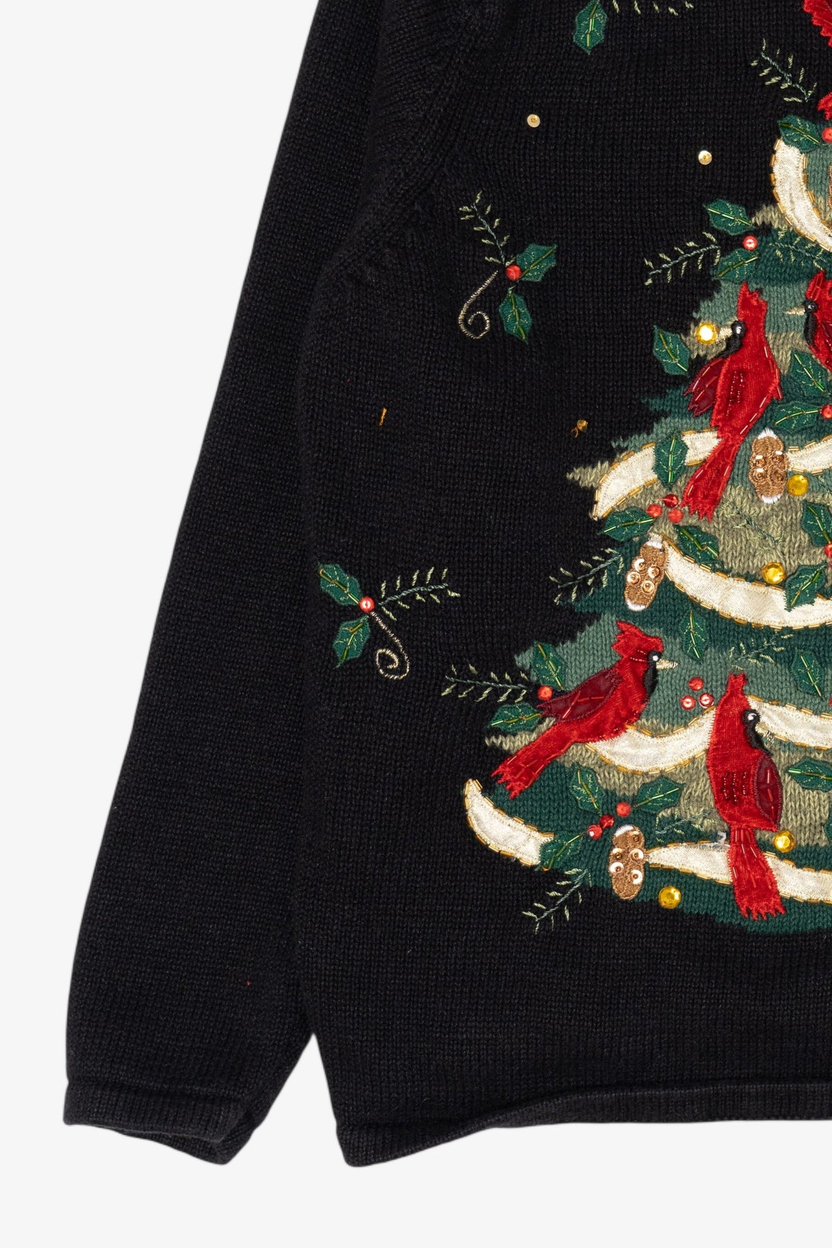 Vintage Black Tiara International Cardinals Ugly Christmas Sweater (2000s)