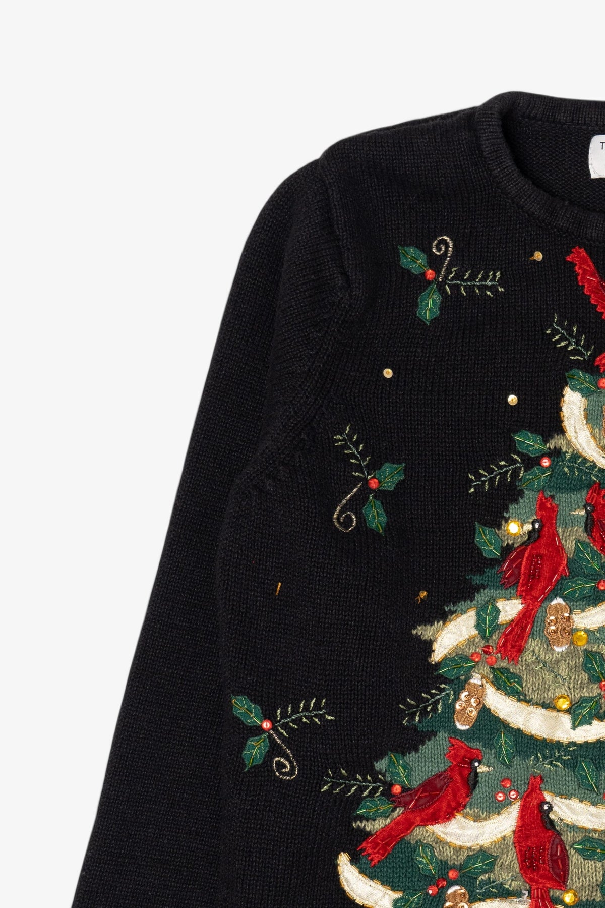 Vintage Black Tiara International Cardinals Ugly Christmas Sweater (2000s)