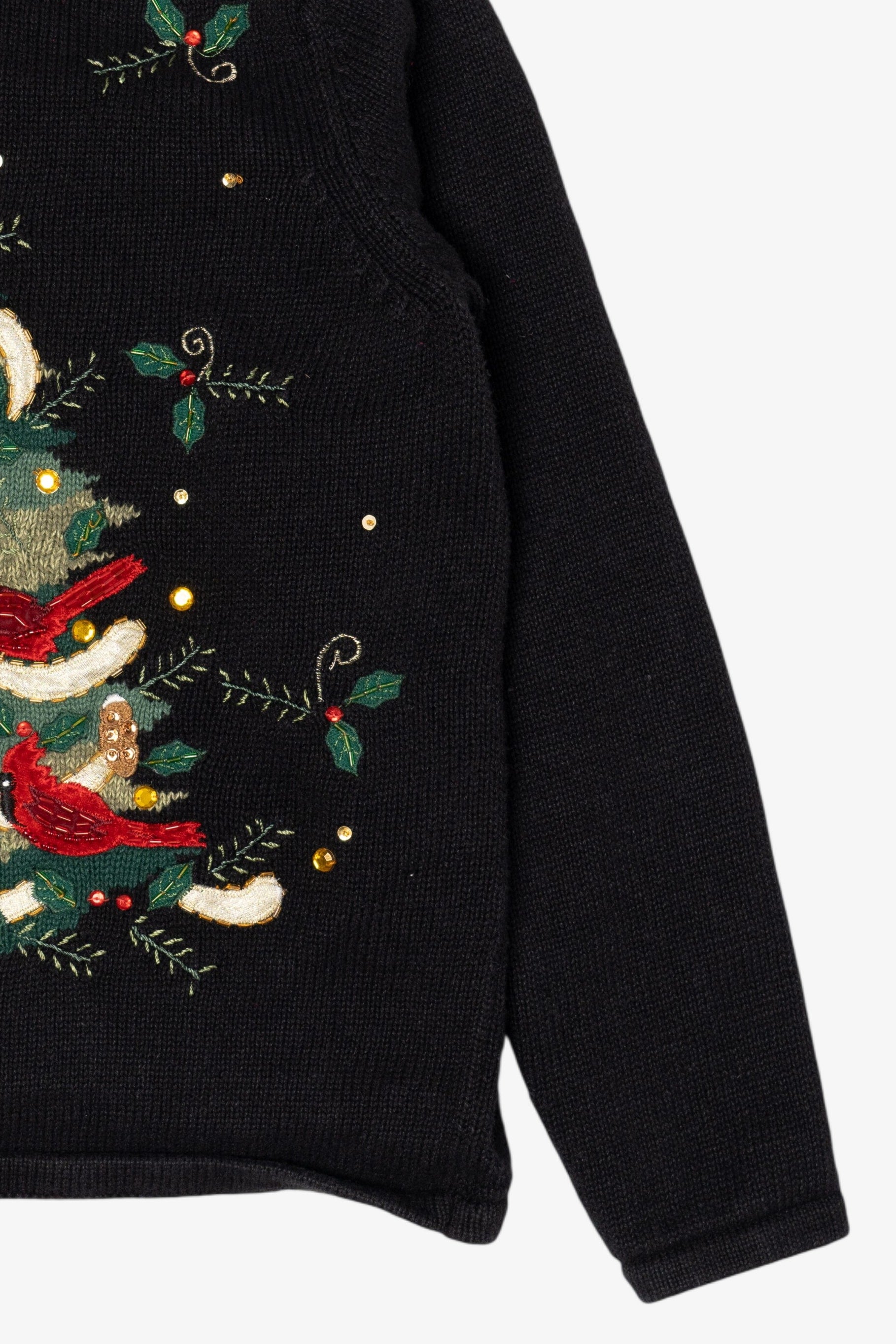 Vintage Black Tiara International Cardinals Ugly Christmas Sweater (2000s)