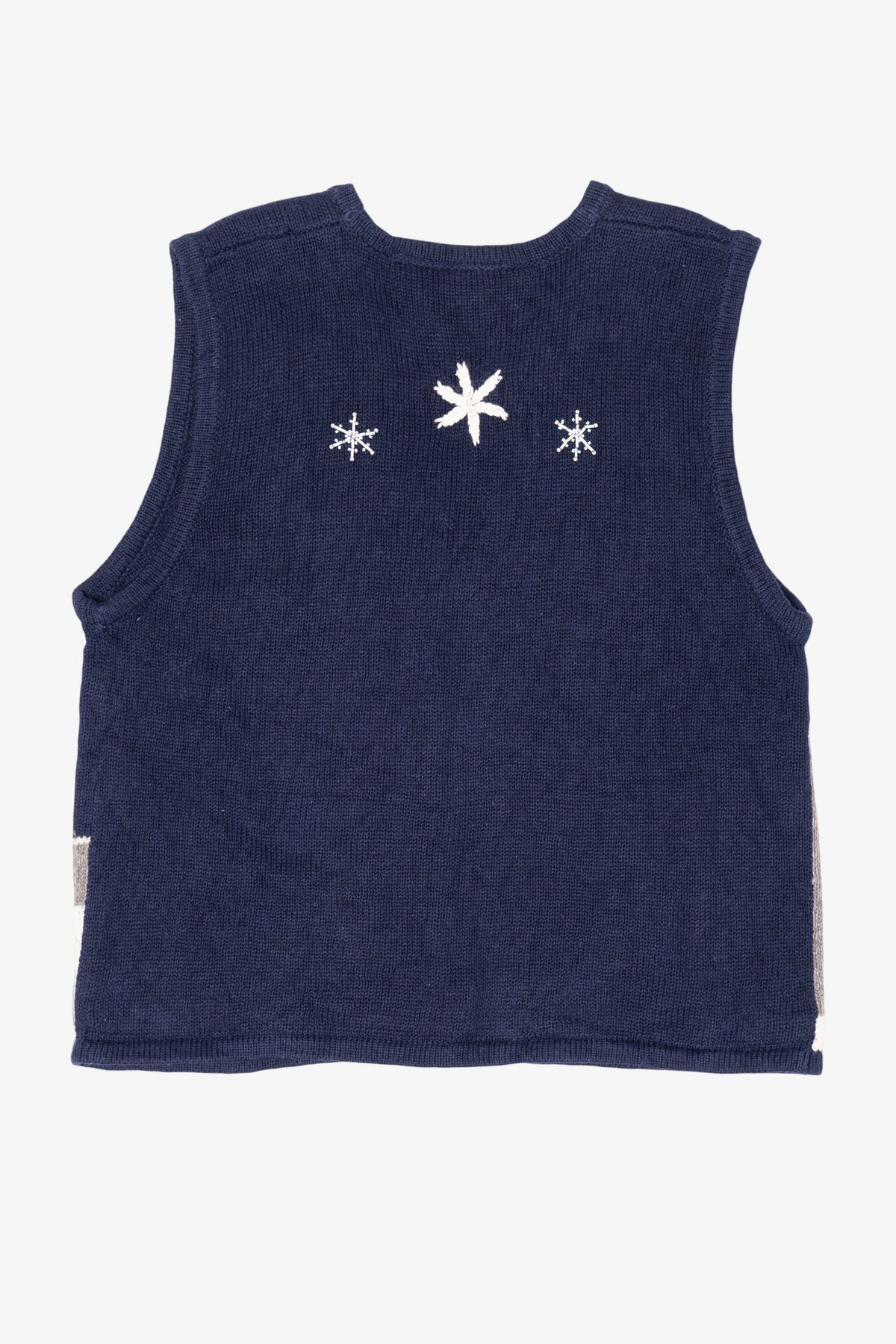 Vintage Navy Blue Bobbie Brooks Dogs Ugly Christmas Vest (1990s)
