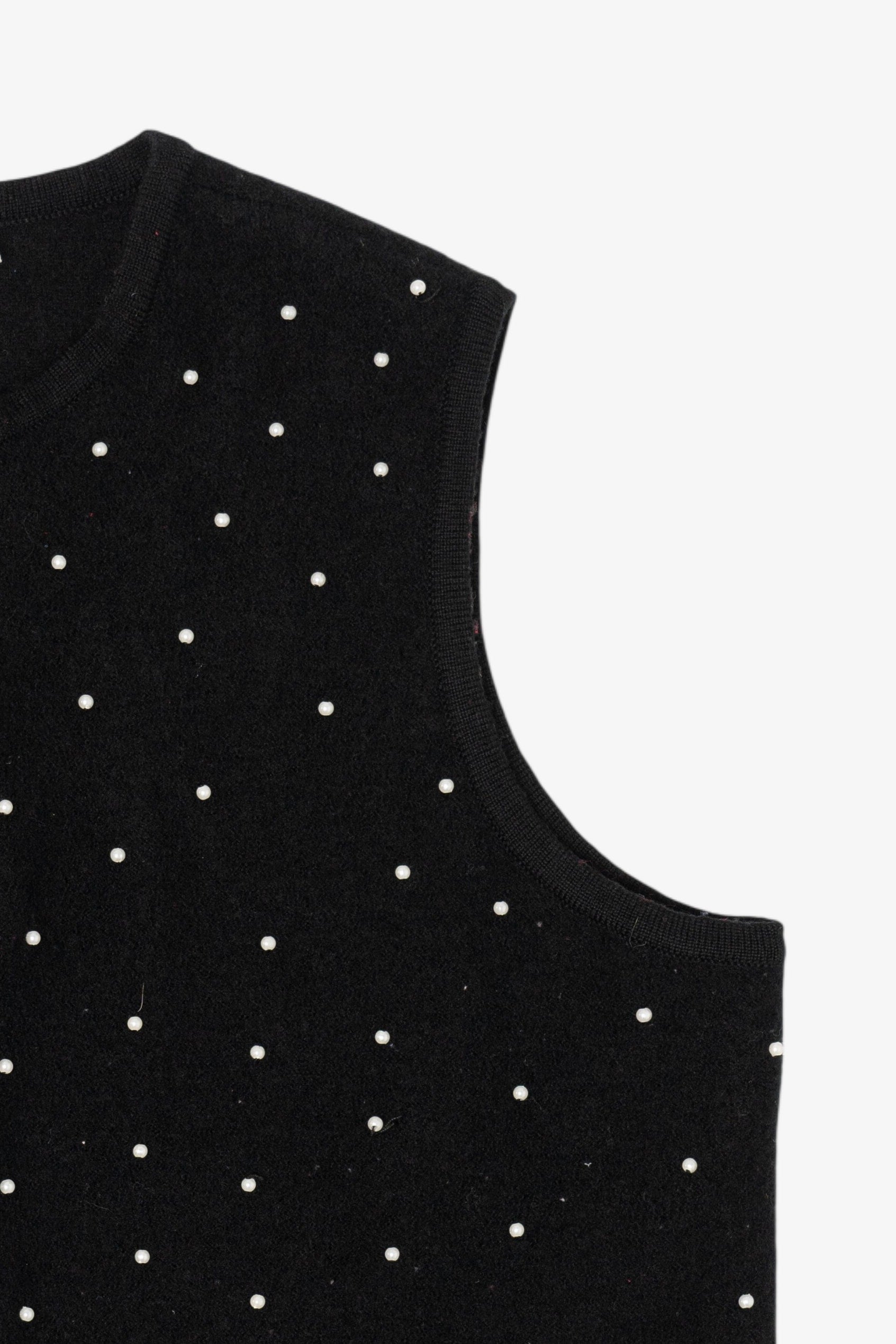 Vintage Black Charter Club Trees Ugly Christmas Vest (1990s)