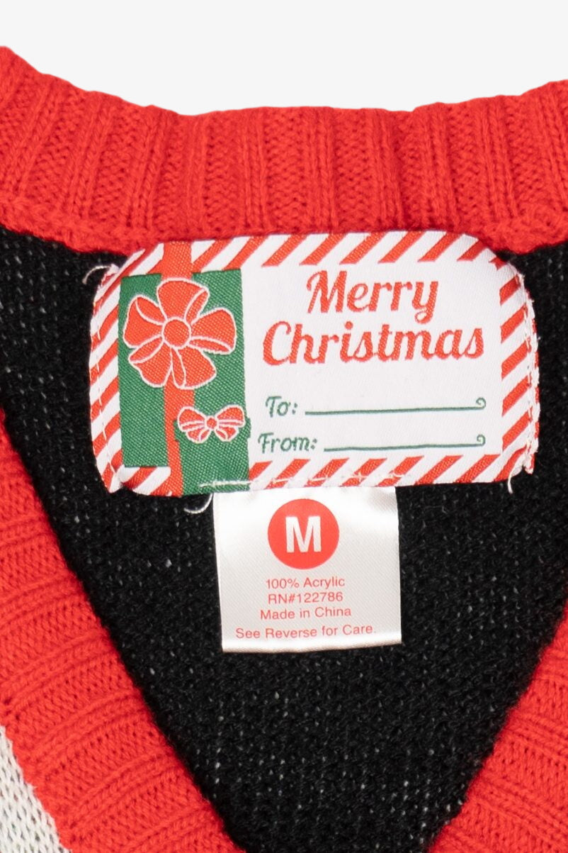 Vintage Black Merry Christmas Ugly Christmas Sweater (2000s)
