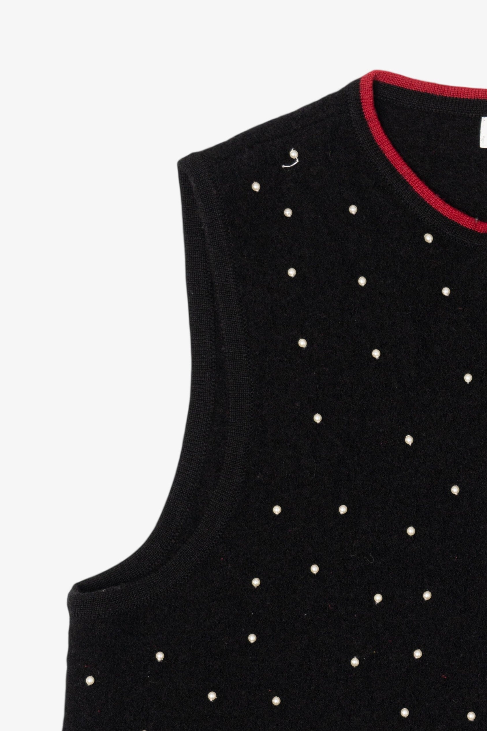 Vintage Black Charter Club Ugly Christmas Vest (1990s)