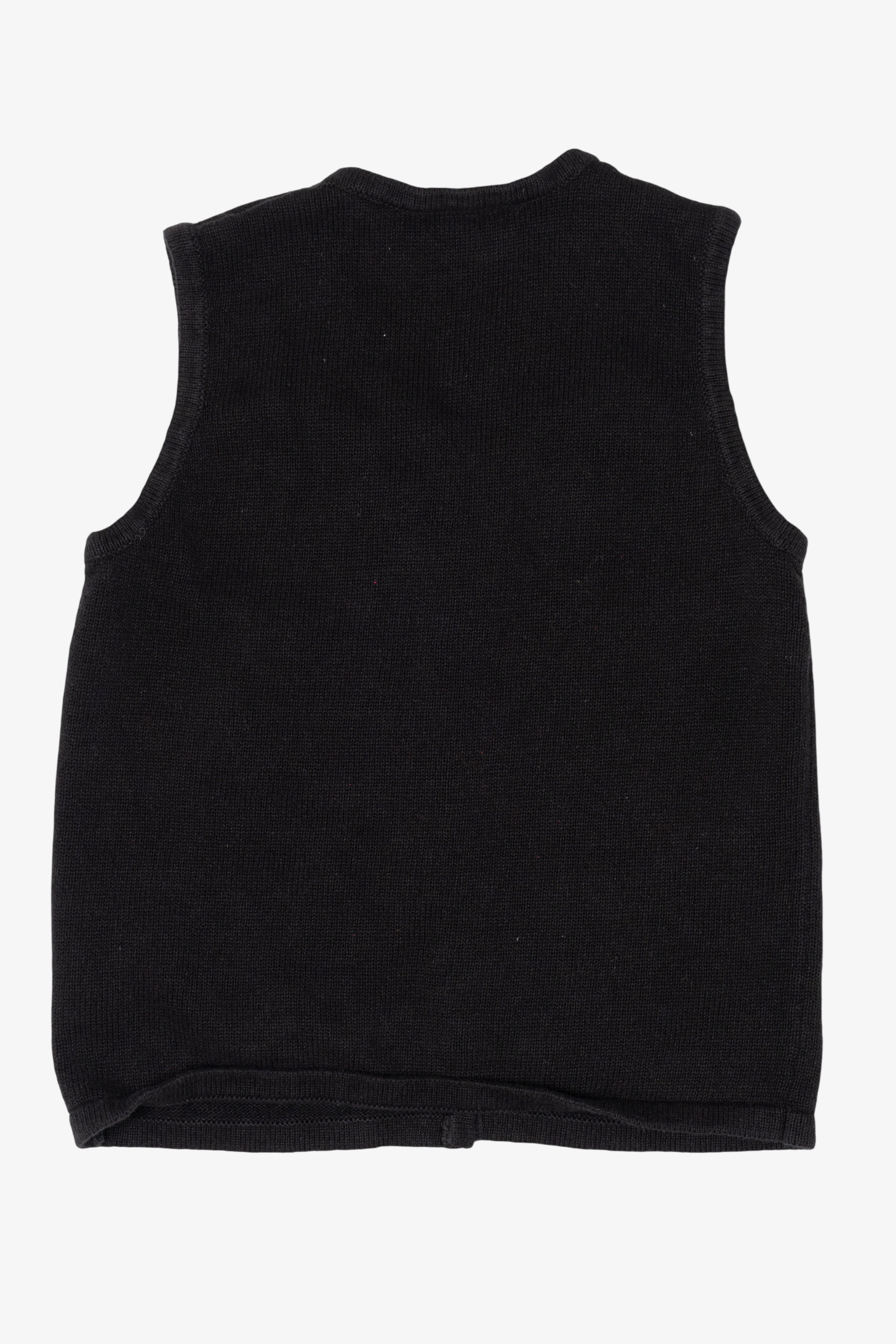 Vintage Black Tru Self Presents Ugly Christmas Vest (1990s)