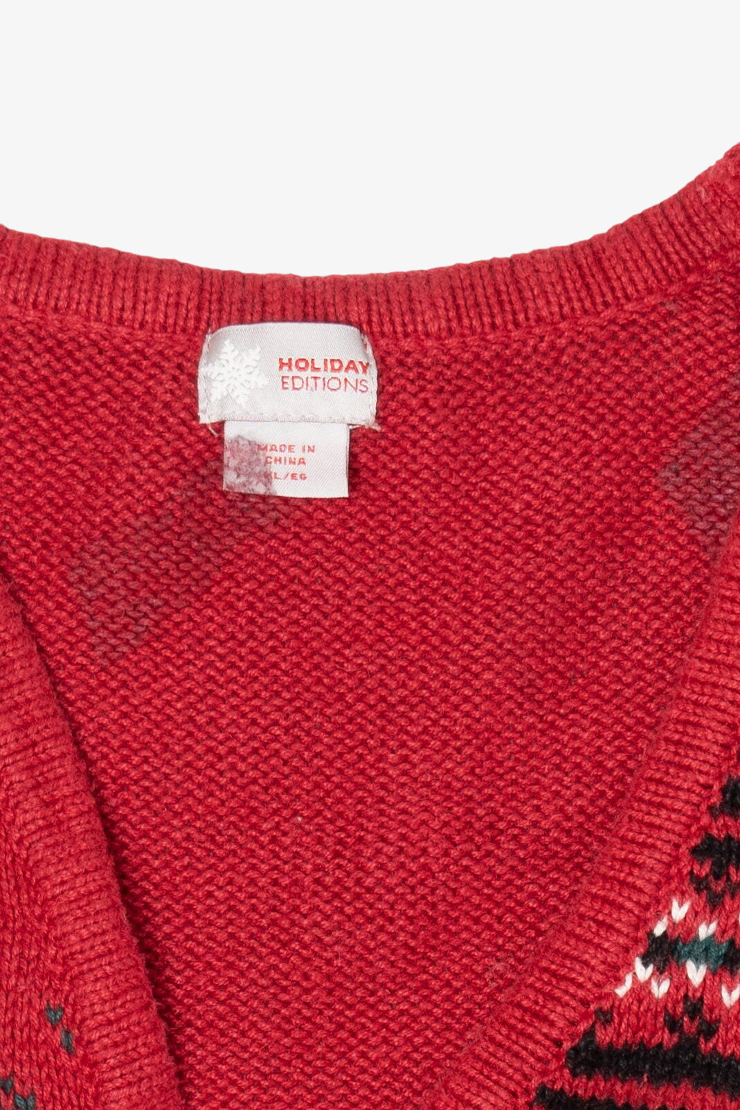 Vintage Red Holiday Editions Ugly Christmas Vest (1990s)