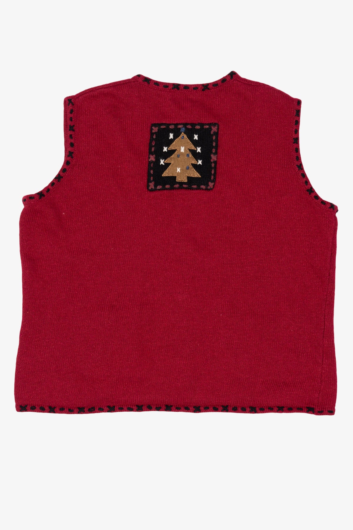 Vintage Red Coldwater Creek Ugly Christmas Vest (1990s)