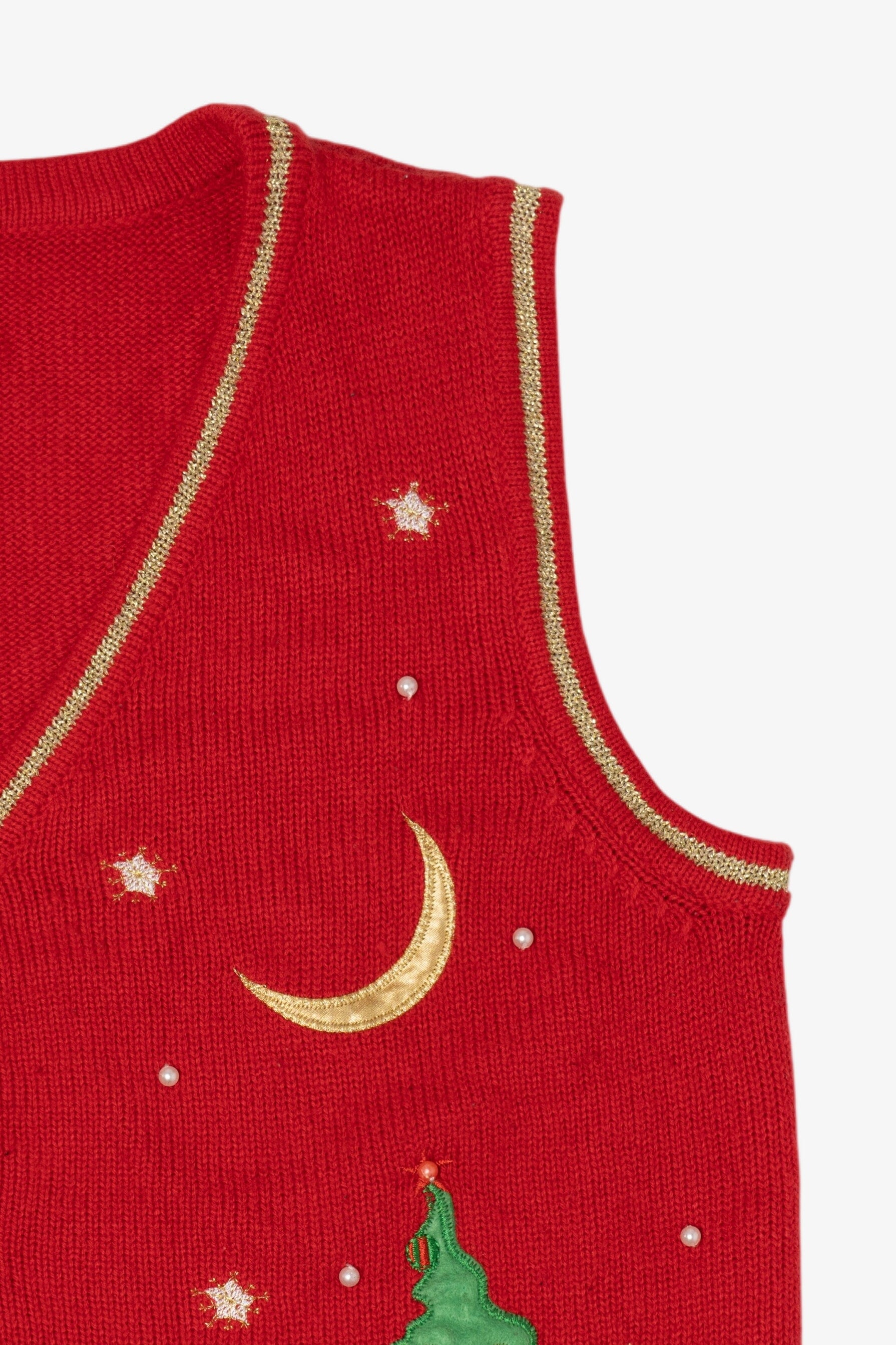 Vintage Red Snowmen Ugly Christmas Vest (2000s)