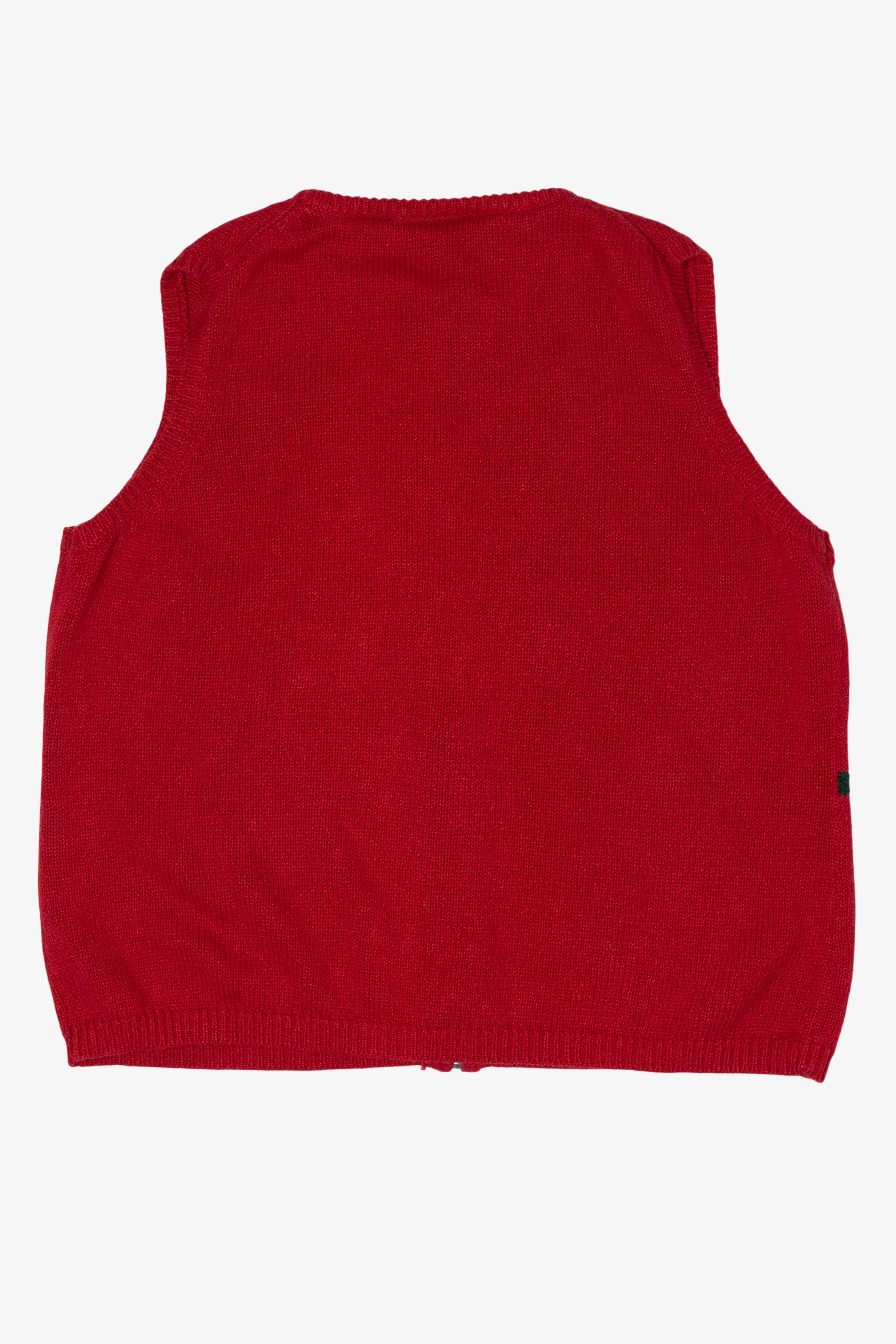 Vintage Red Crazy Horse Ugly Christmas Vest (1990s)