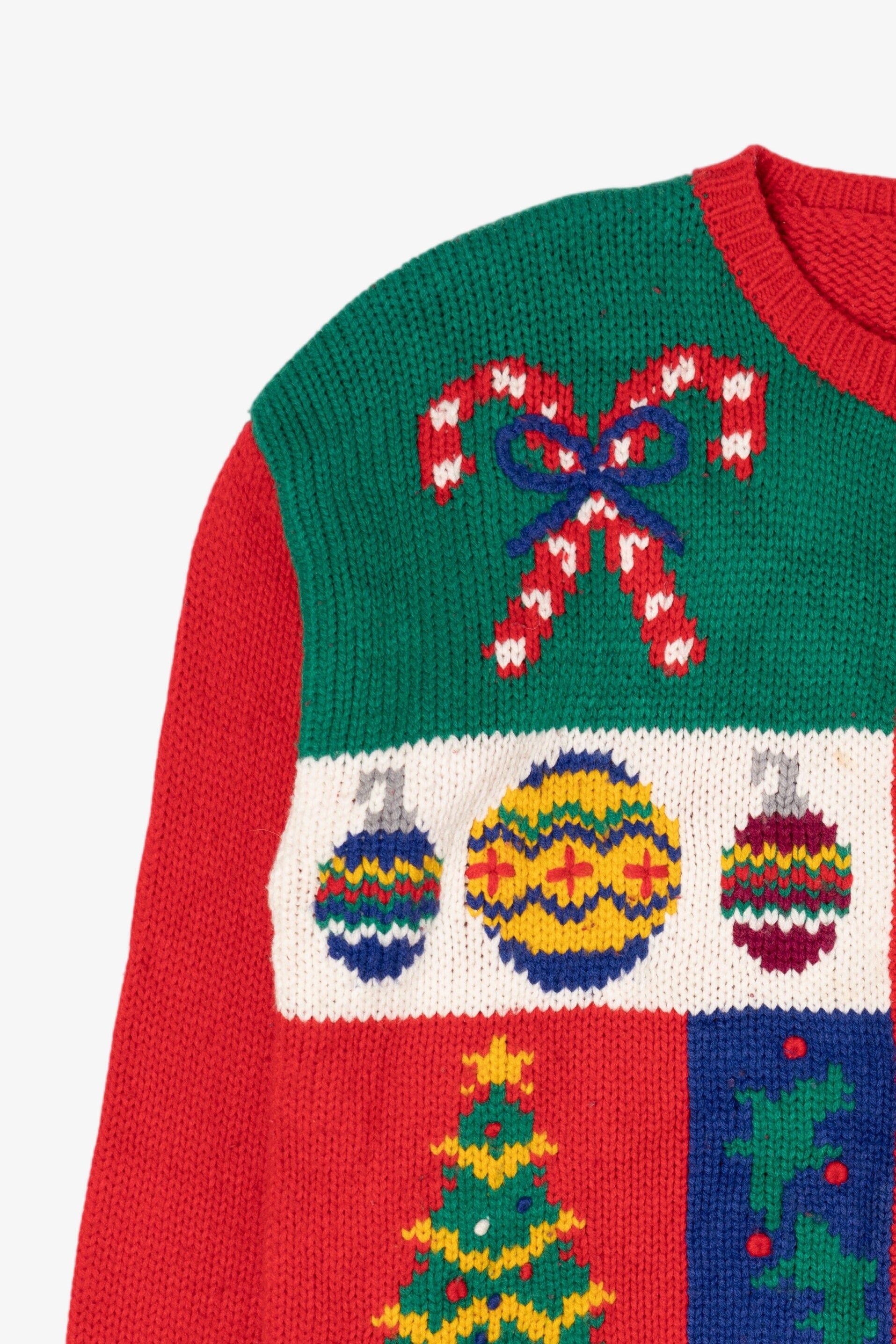 Vintage Red Ugly Christmas Cardigan (1990s)