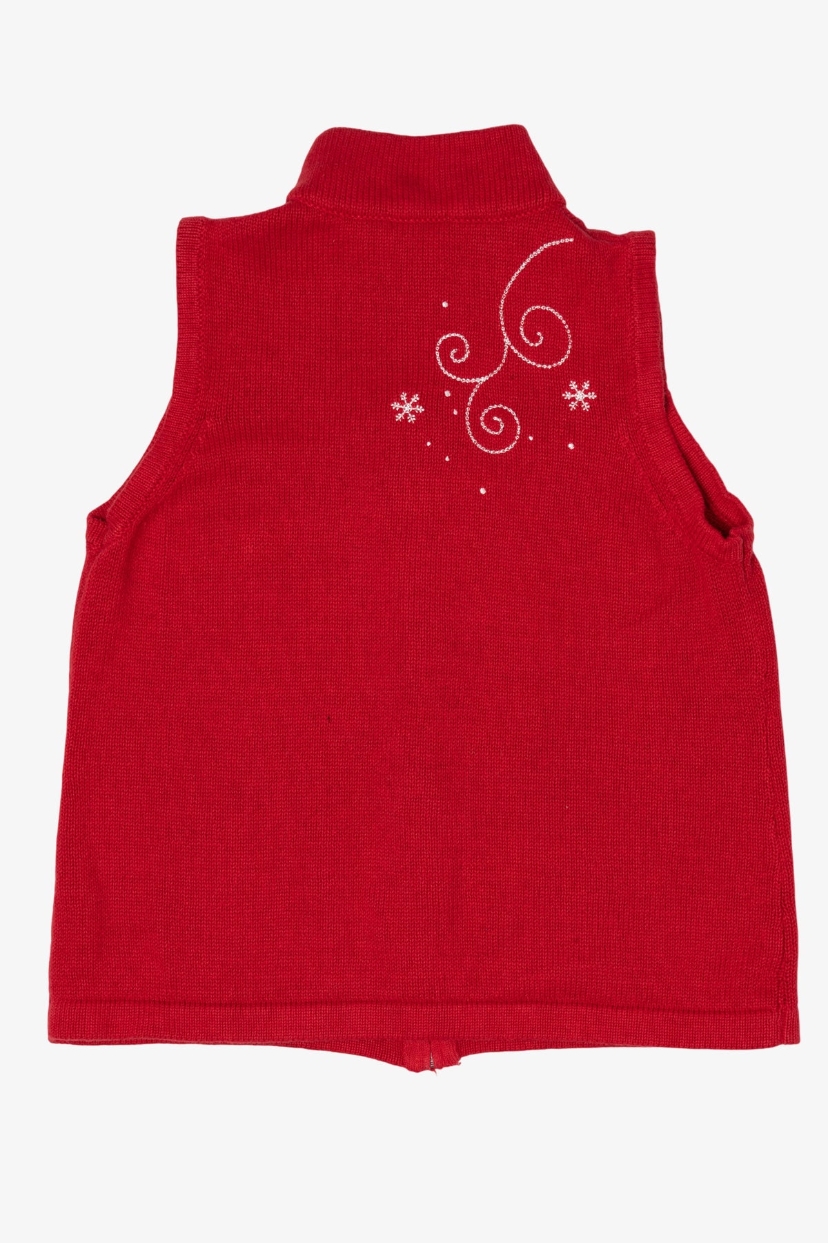 Vintage Red Christopher & Banks Snowmen Ugly Christmas Vest (1990s)