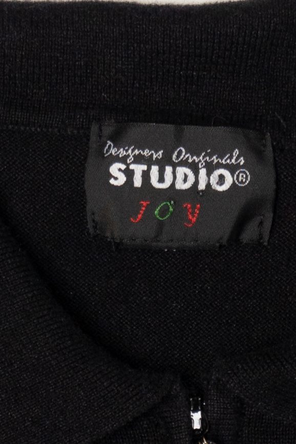 Vintage Black Studio Joy Ugly Christmas Vest (1990s)