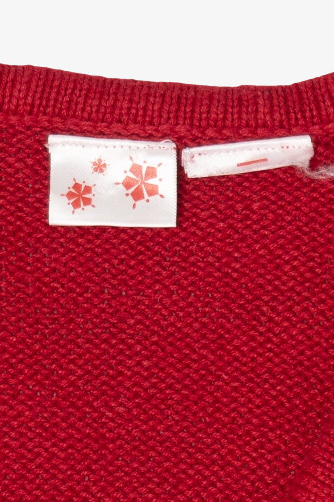 Vintage Red Snowmen Ugly Christmas Vest (1990s)