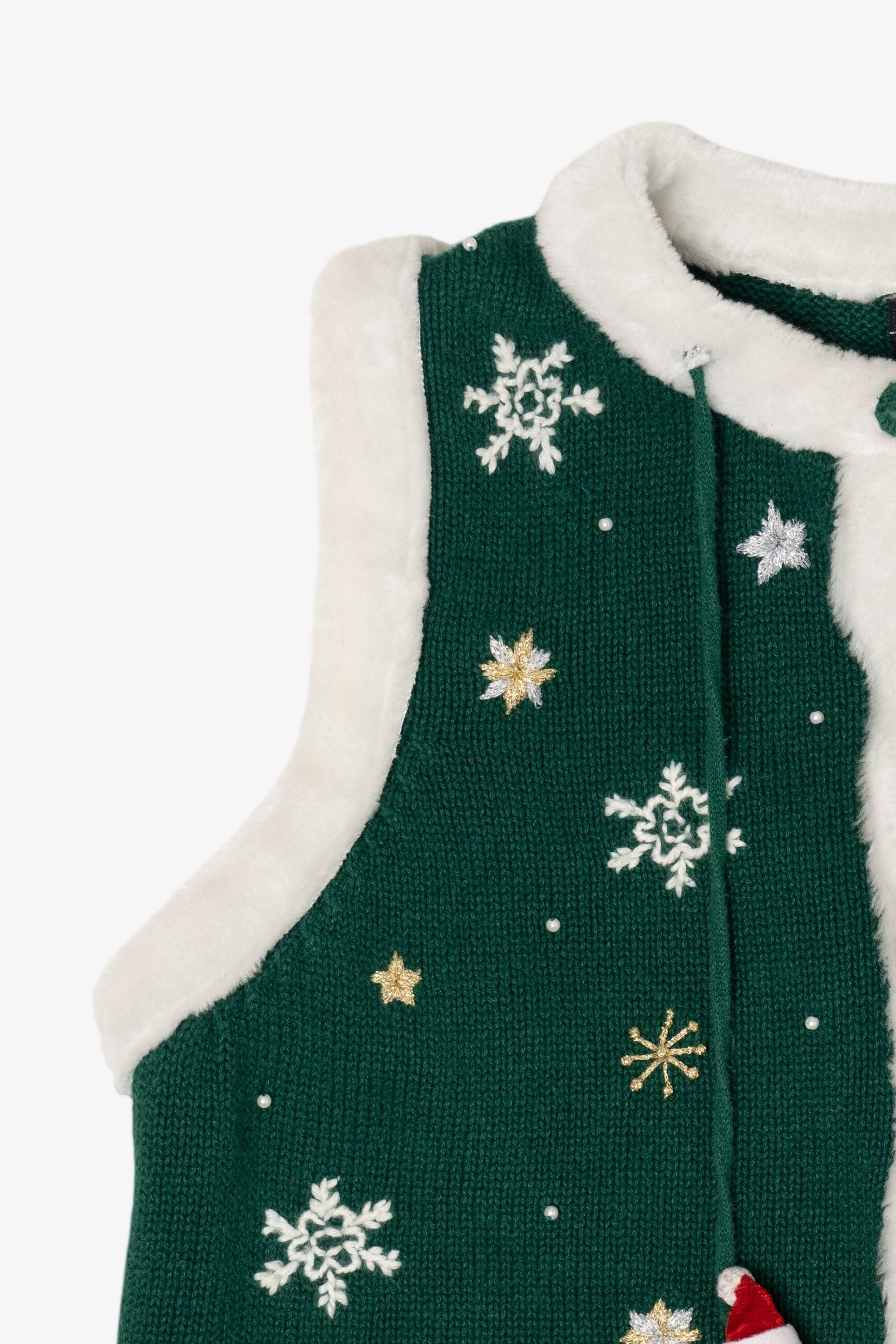 Vintage Green All Points Ugly Christmas Vest (1990s)