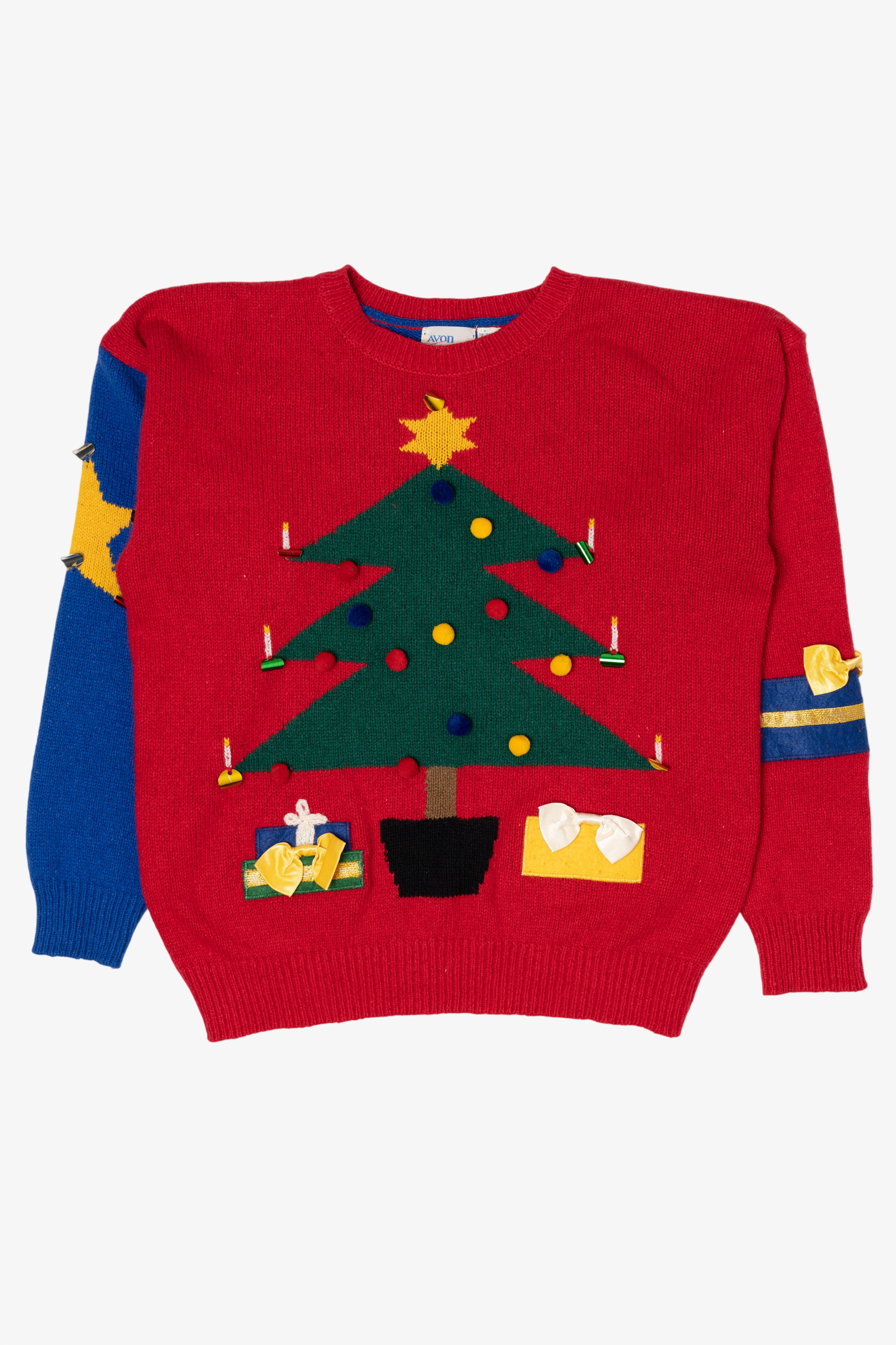 Vintage Avon Fashion Tree Christmas Pullover (1980s)