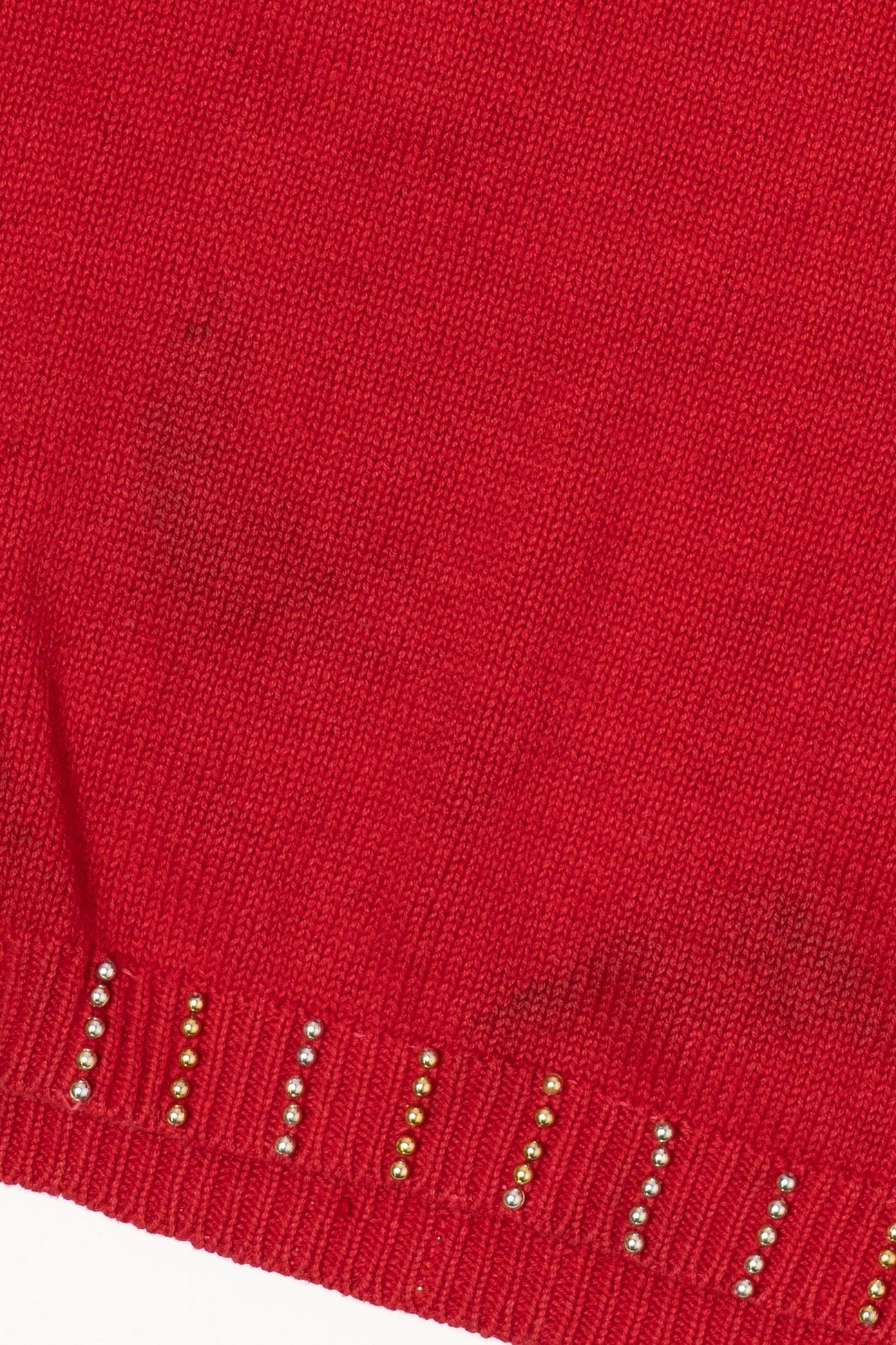 Vintage Red Victoria Jones Ugly Christmas Pullover (1990s)