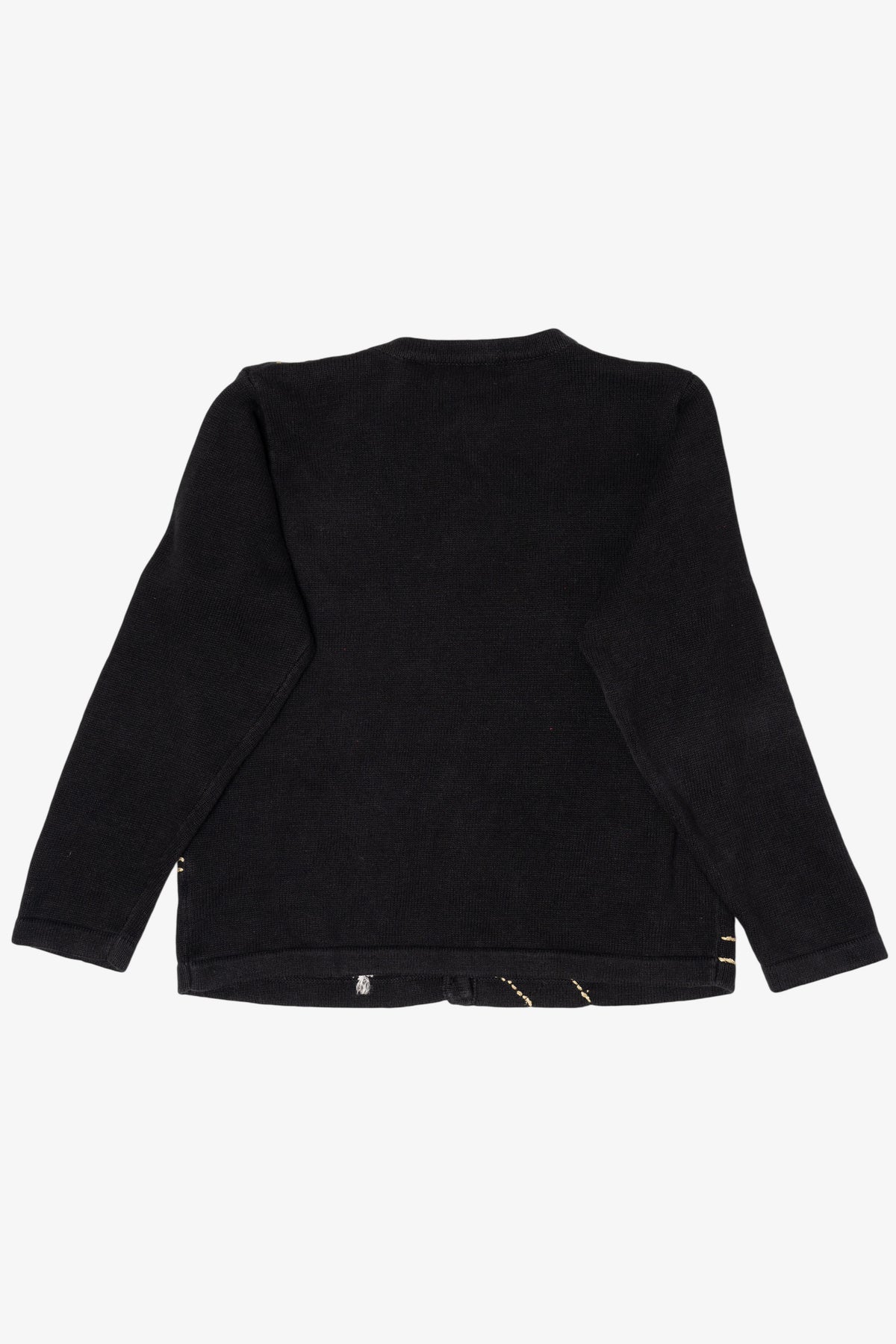 Vintage Black Victoria Jones Ugly Christmas Cardigan (1990s)