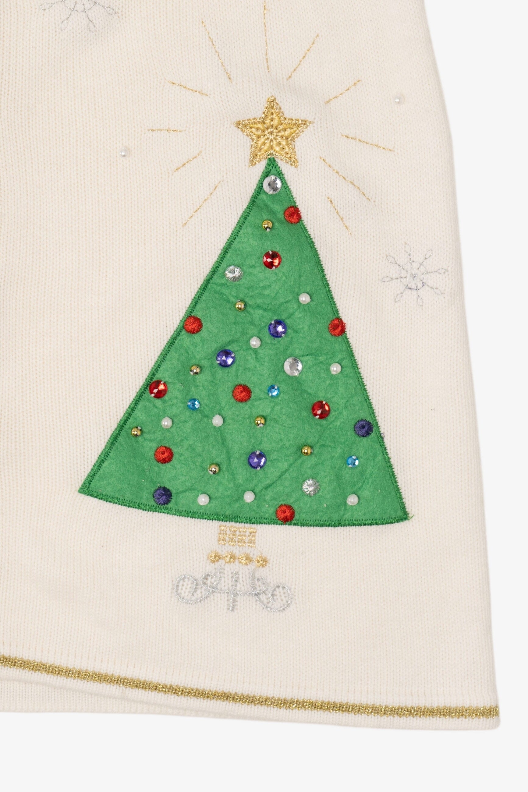 Vintage White Presents Ugly Christmas Vest (2000s)