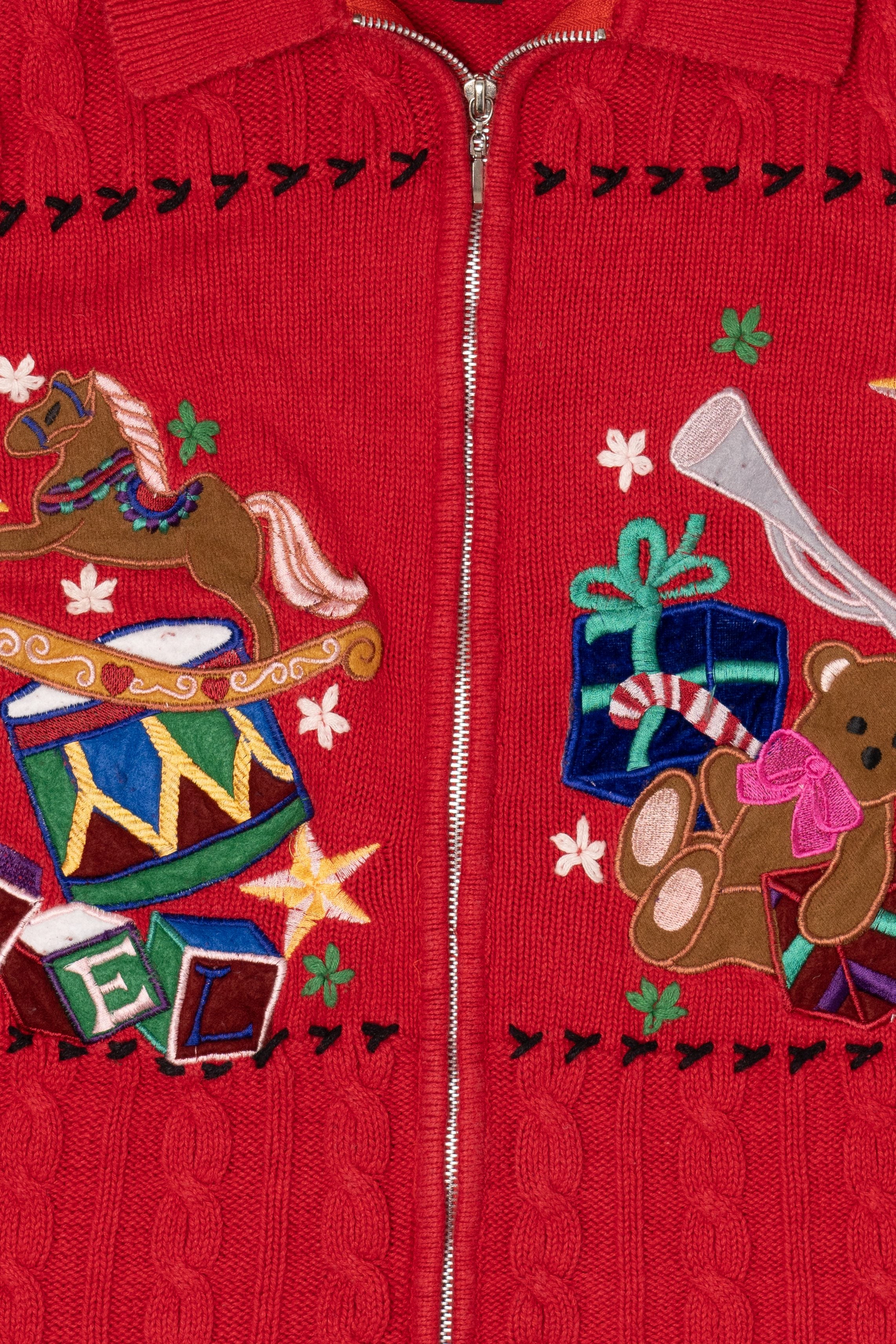 Vintage Red Designers Studio Originals Toys Ugly Christmas Vest (1990s)