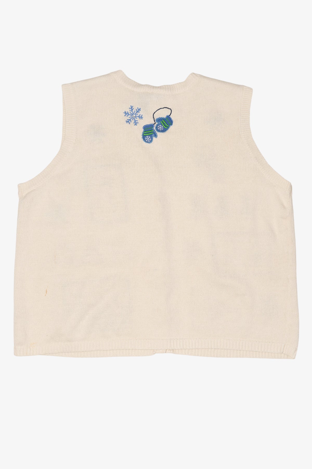 Vintage White Holiday Editions Ugly Christmas Vest (2000s)