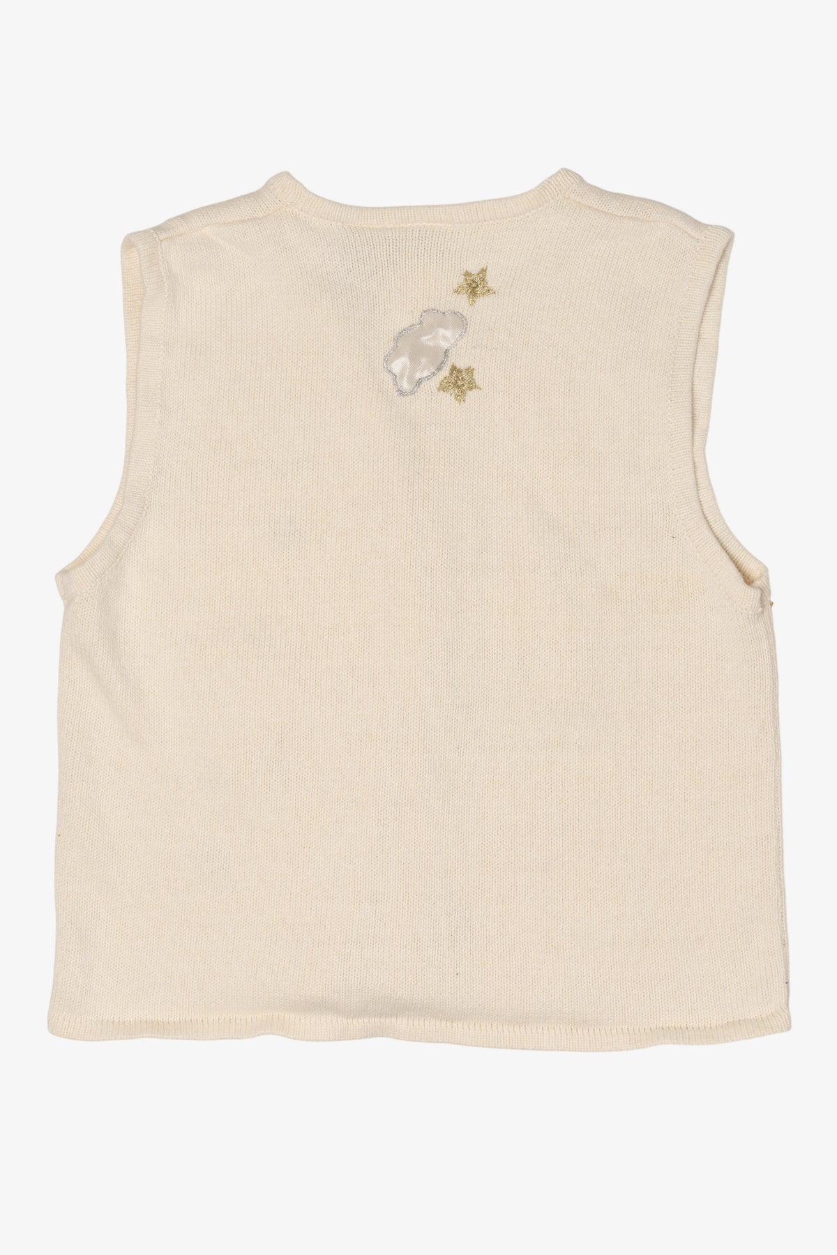 Vintage White Bobbie Brooks Angels Ugly Christmas Vest (1990s)