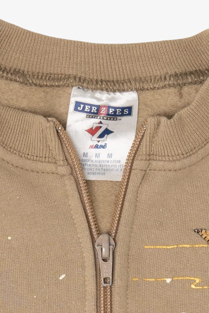Beige Jerzees Snowmen Ugly Christmas Sweatshirt (2010s)