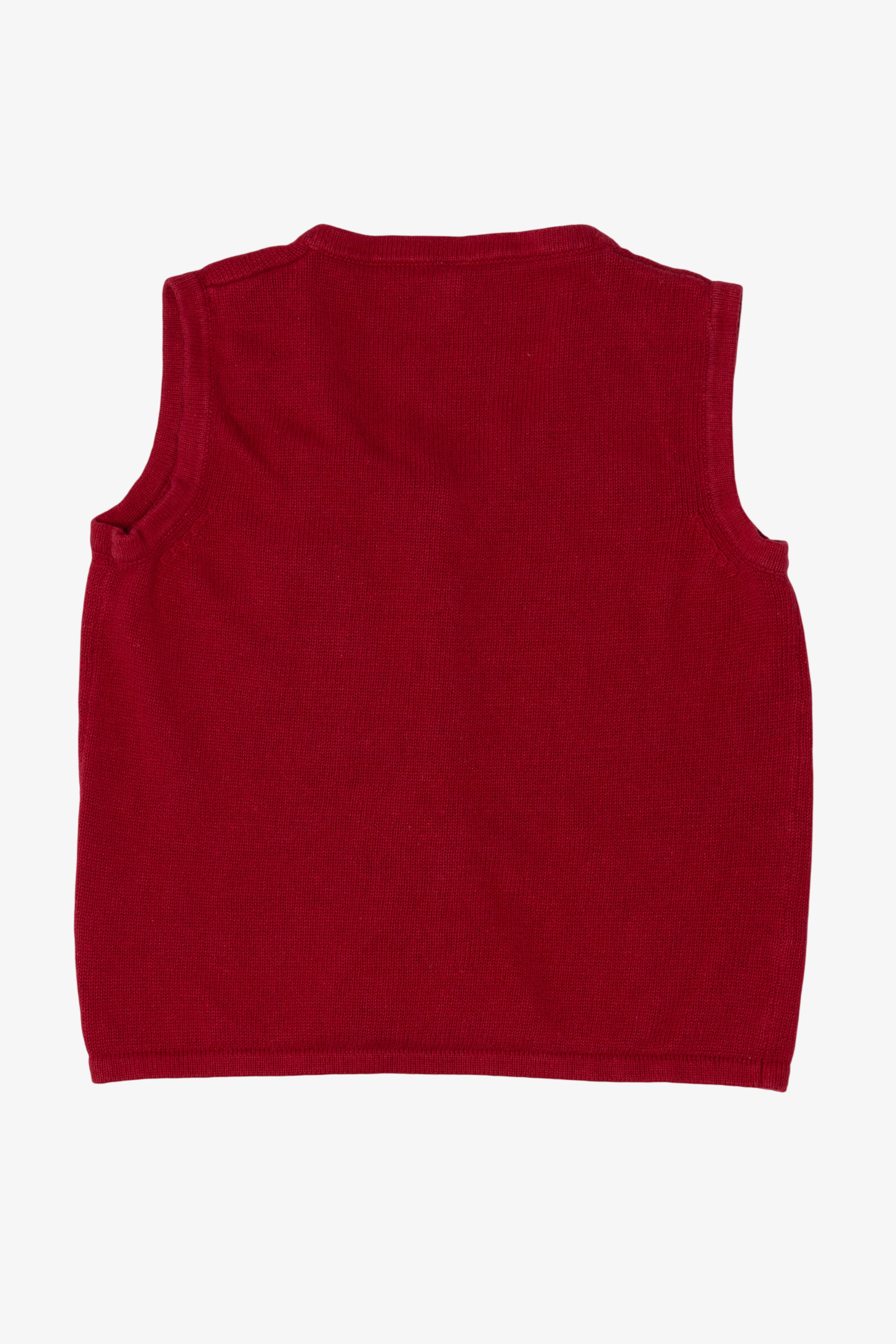 Vintage Red Snowmen Ugly Christmas Vest (2000s)