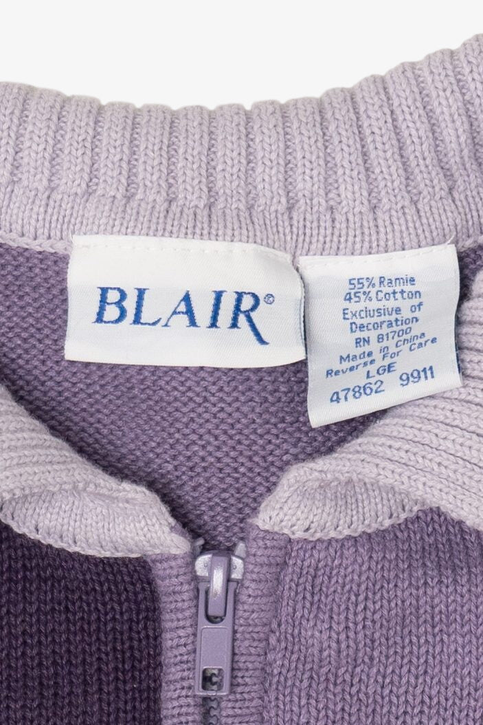 Vintage Purple Blair Doves Ugly Christmas Vest (1990s)
