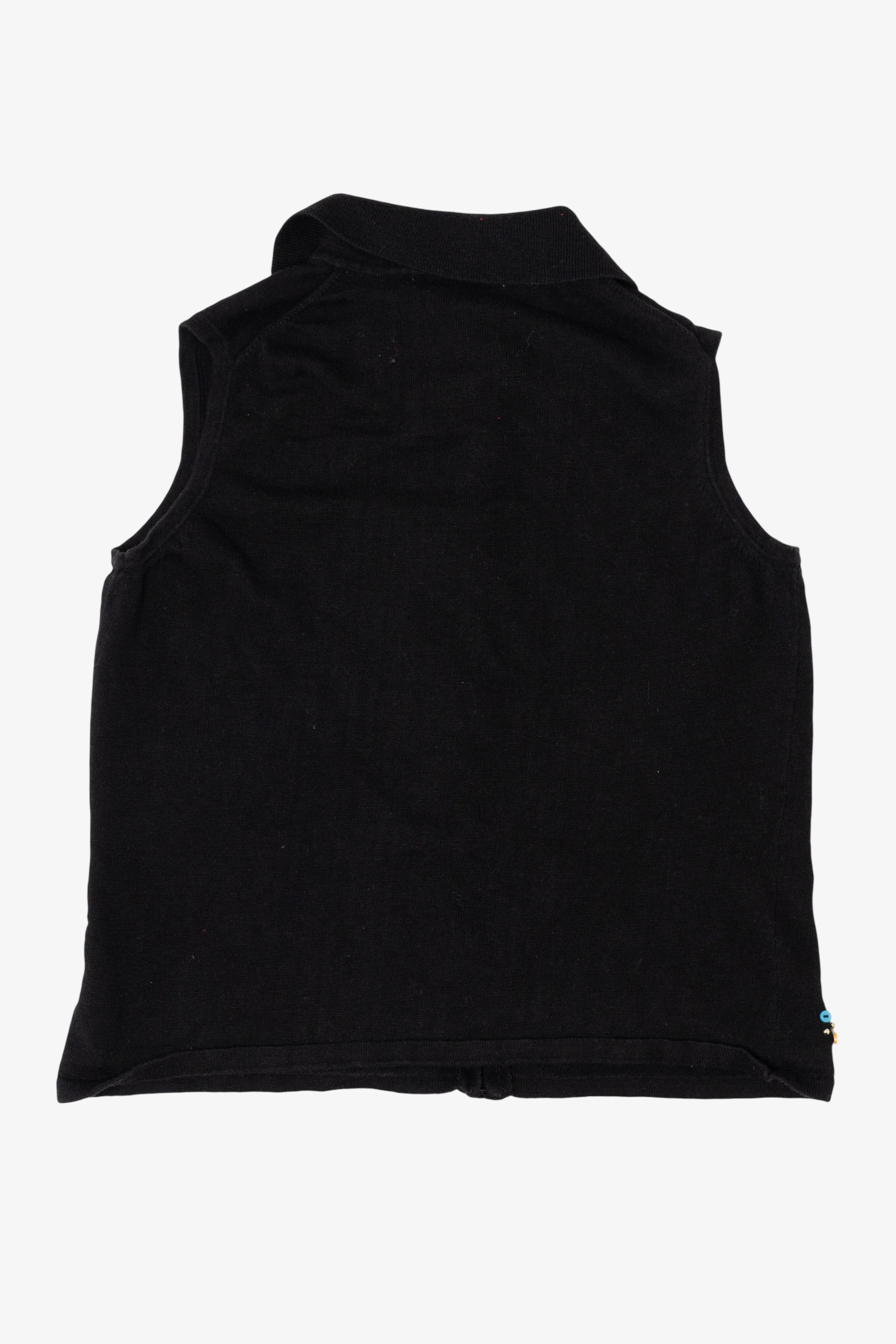 Vintage Black Buttons Ugly Christmas Vest (1990s)